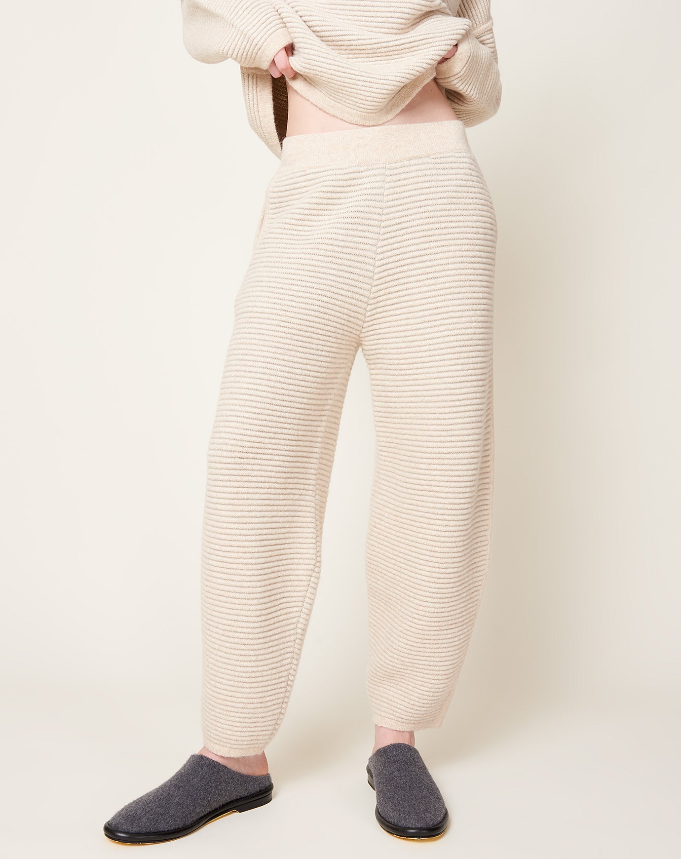 Lauren Manoogian Ottoman Pants in Alabaster & Carrara