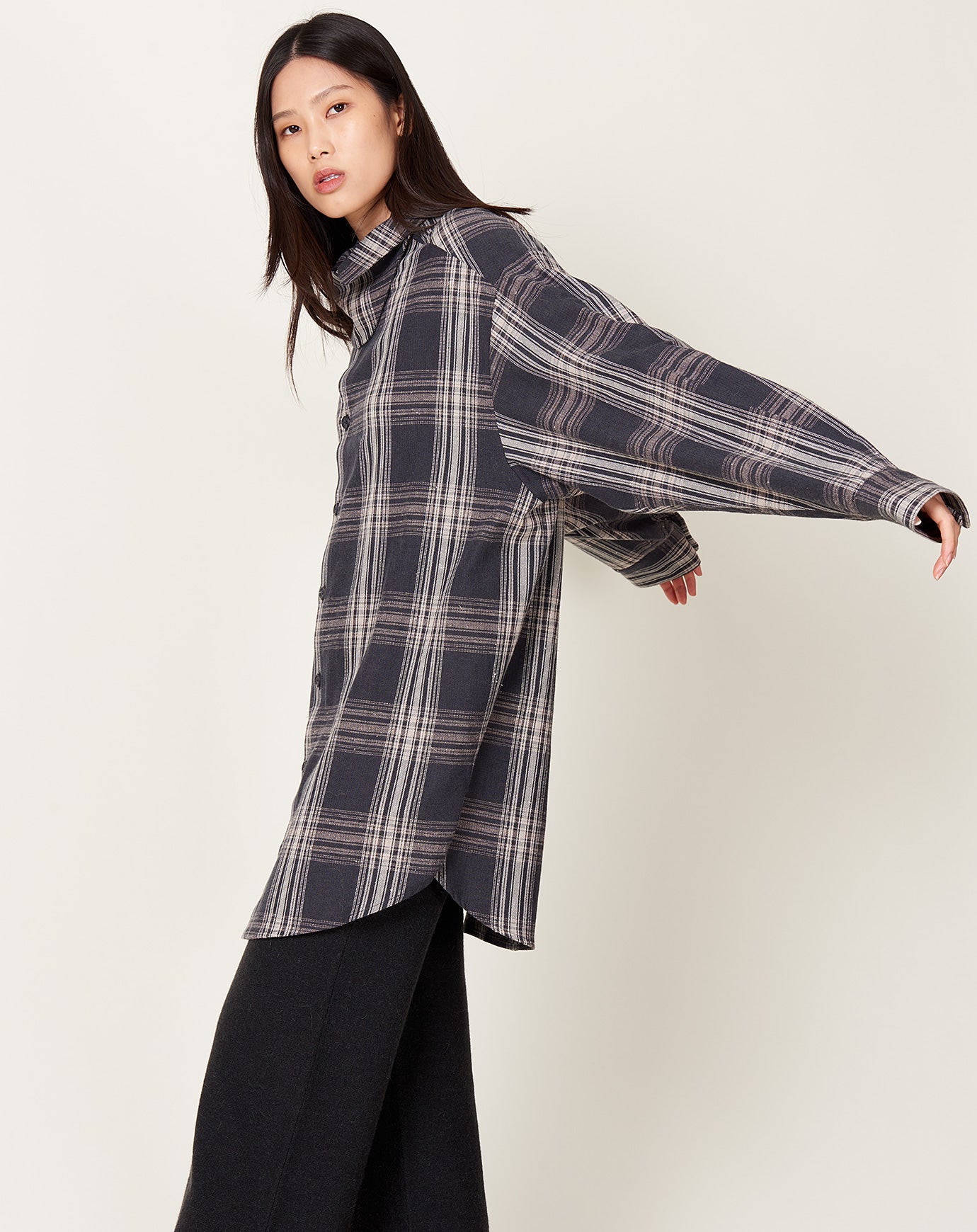 Lauren Manoogian Plaid Gaiter Shirt