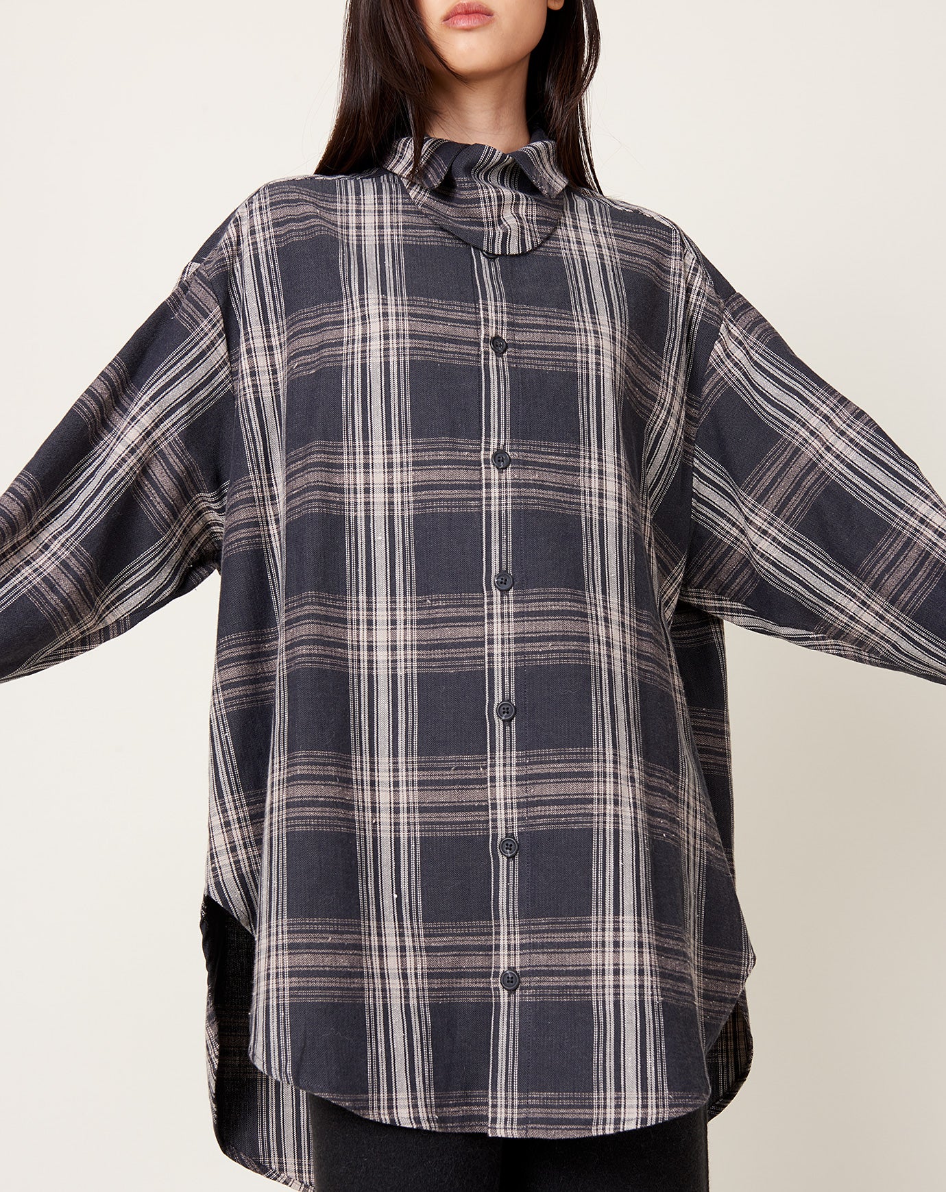 Lauren Manoogian Plaid Gaiter Shirt