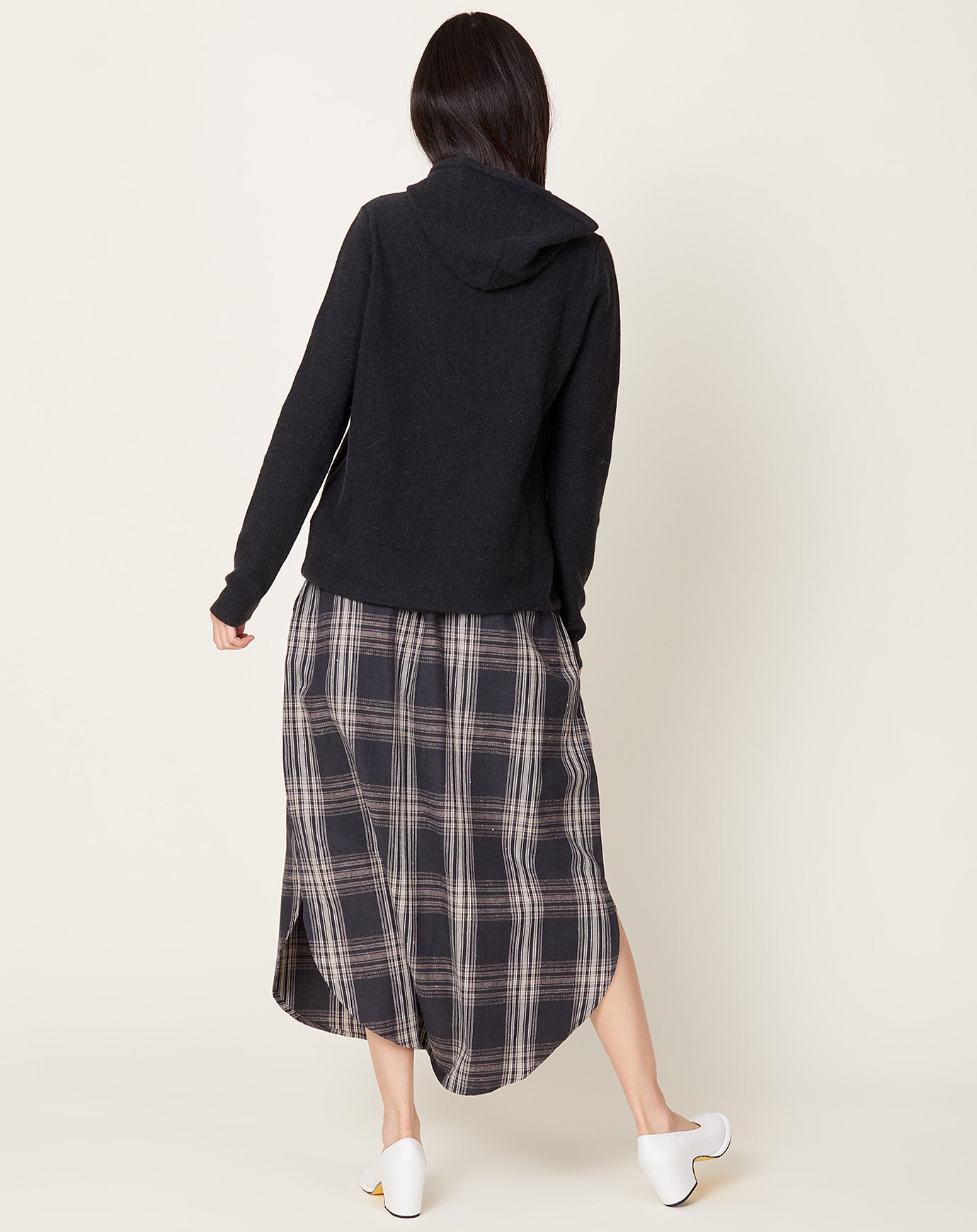 Lauren Manoogian Plaid Placket Skirt