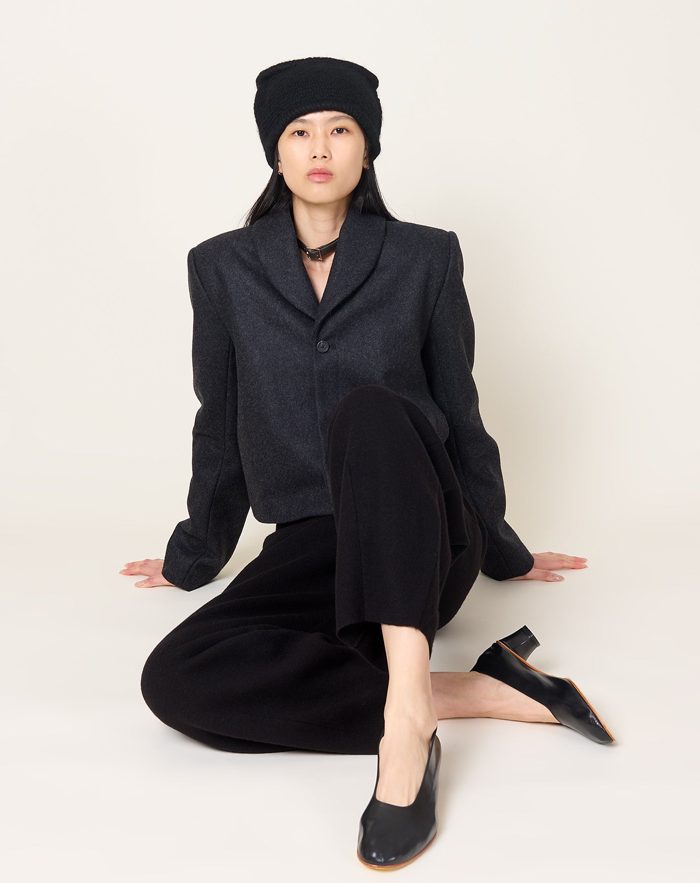 Lauren Manoogian Land Blazer in Charcoal
