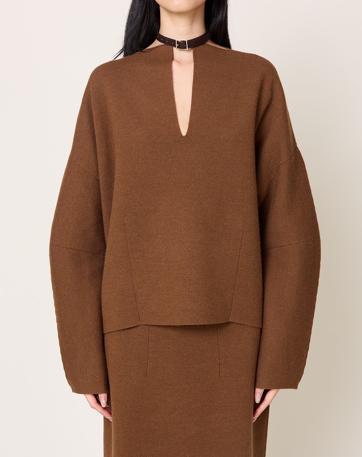 Lauren Manoogian Plata Collar in Espresso