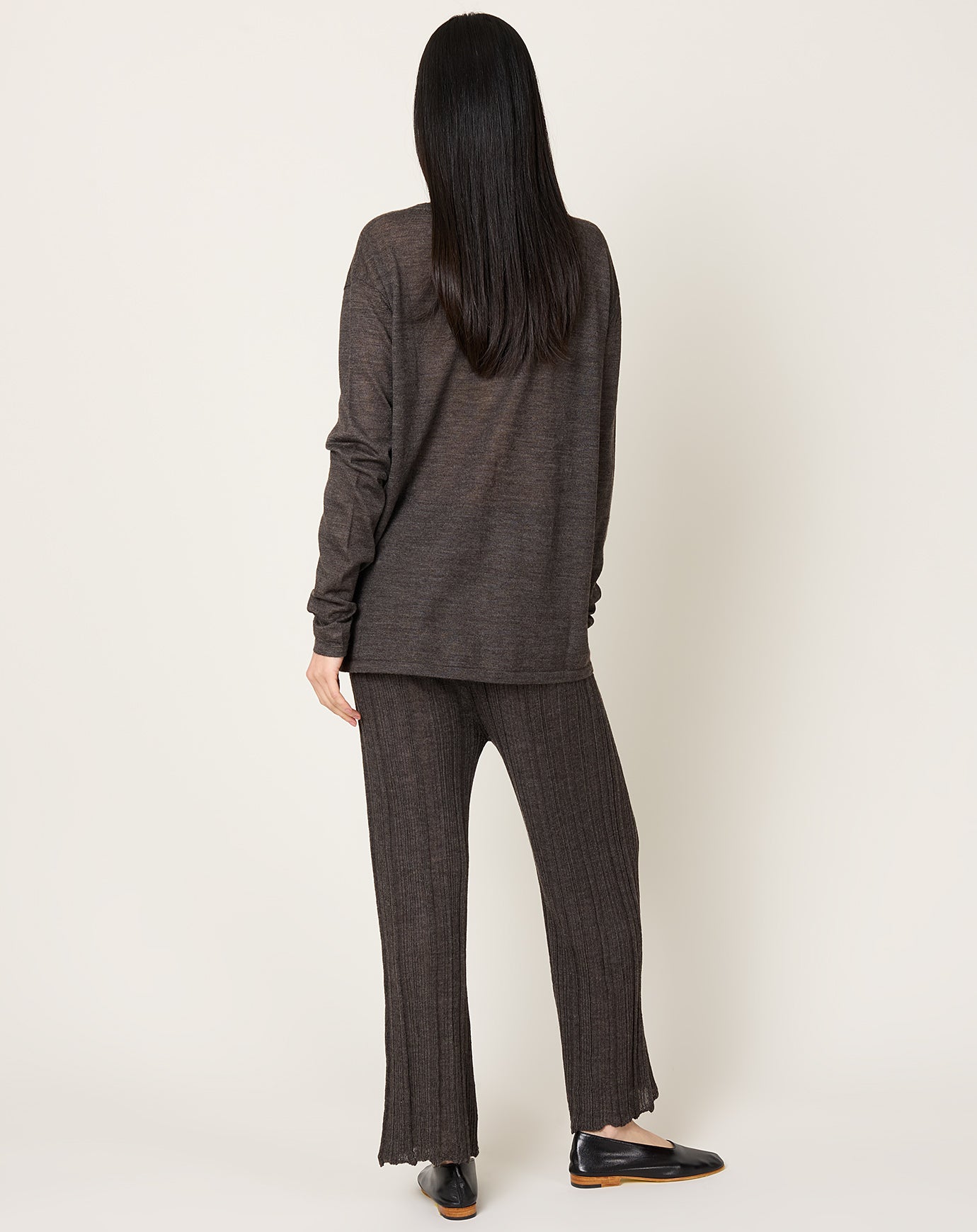 Lauren Manoogian Plisse Pants in Blackened