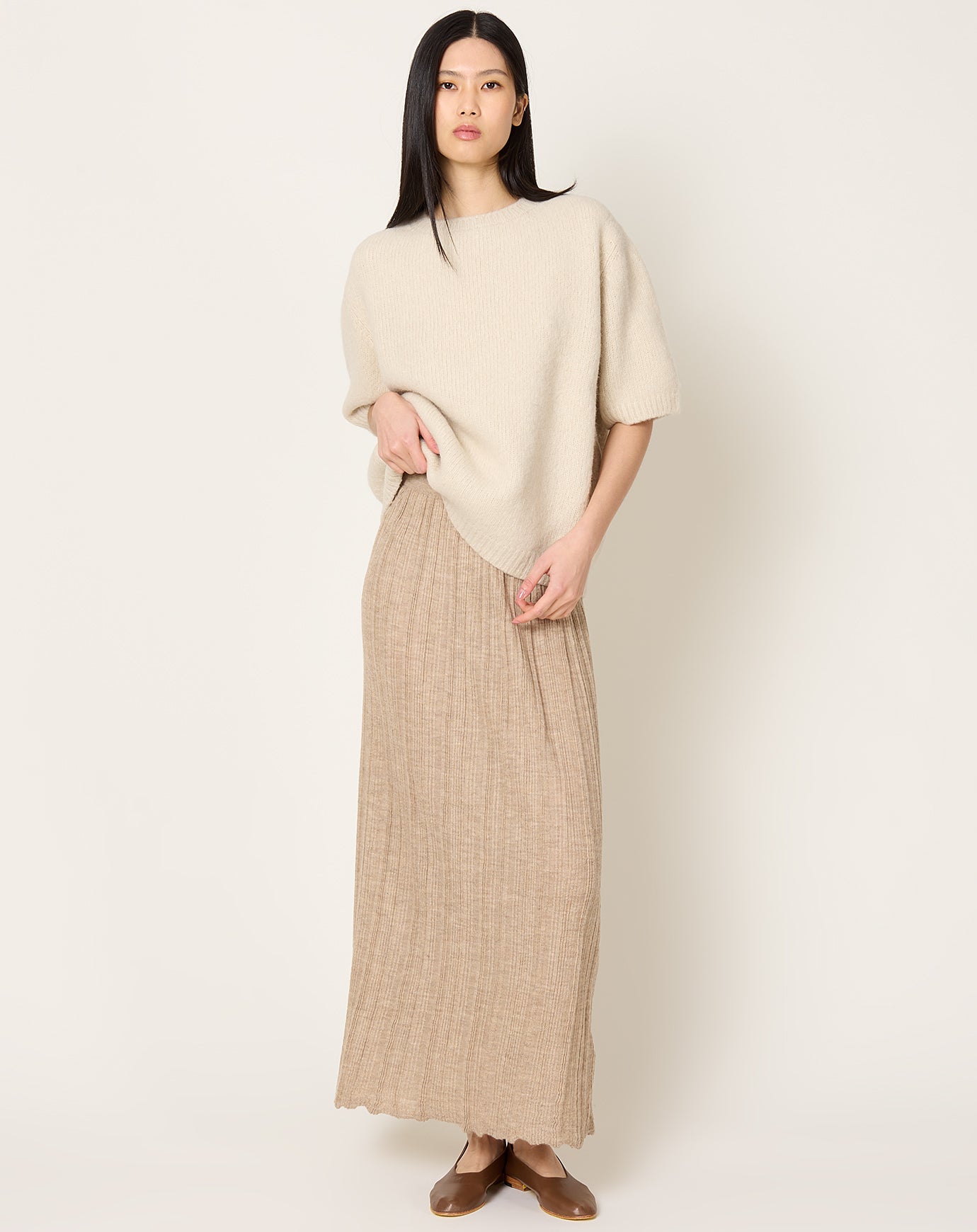Lauren Manoogian Plisse Skirt in Oak