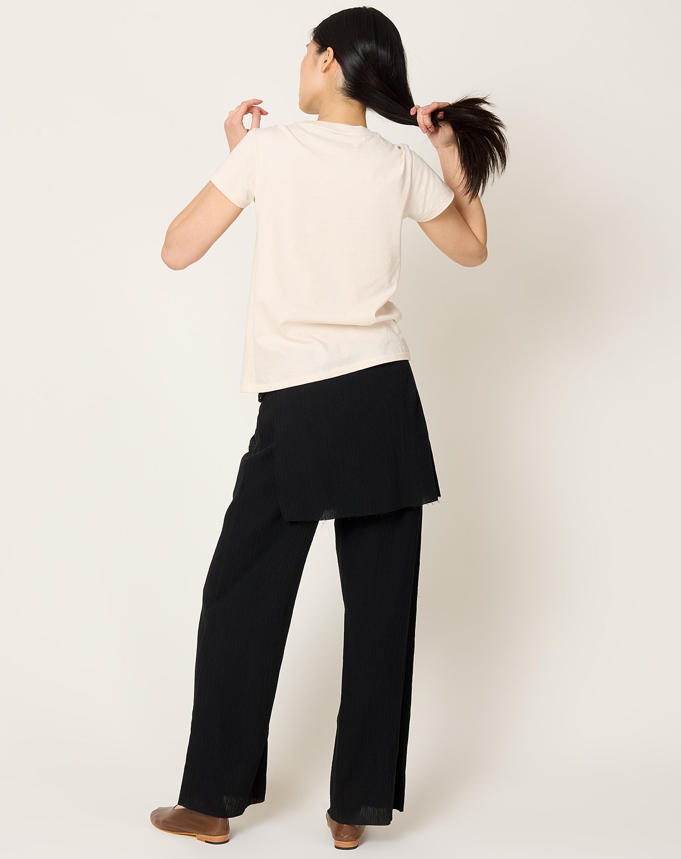 Lauren Manoogian Raw Layer Pants in Black