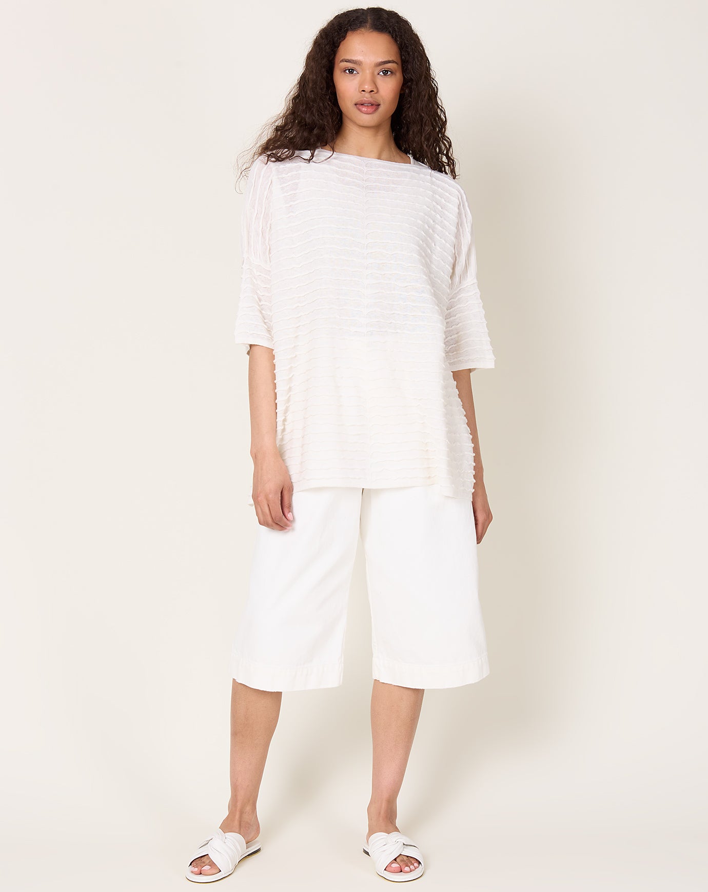 Lauren Manoogian Ripple Top in Bone