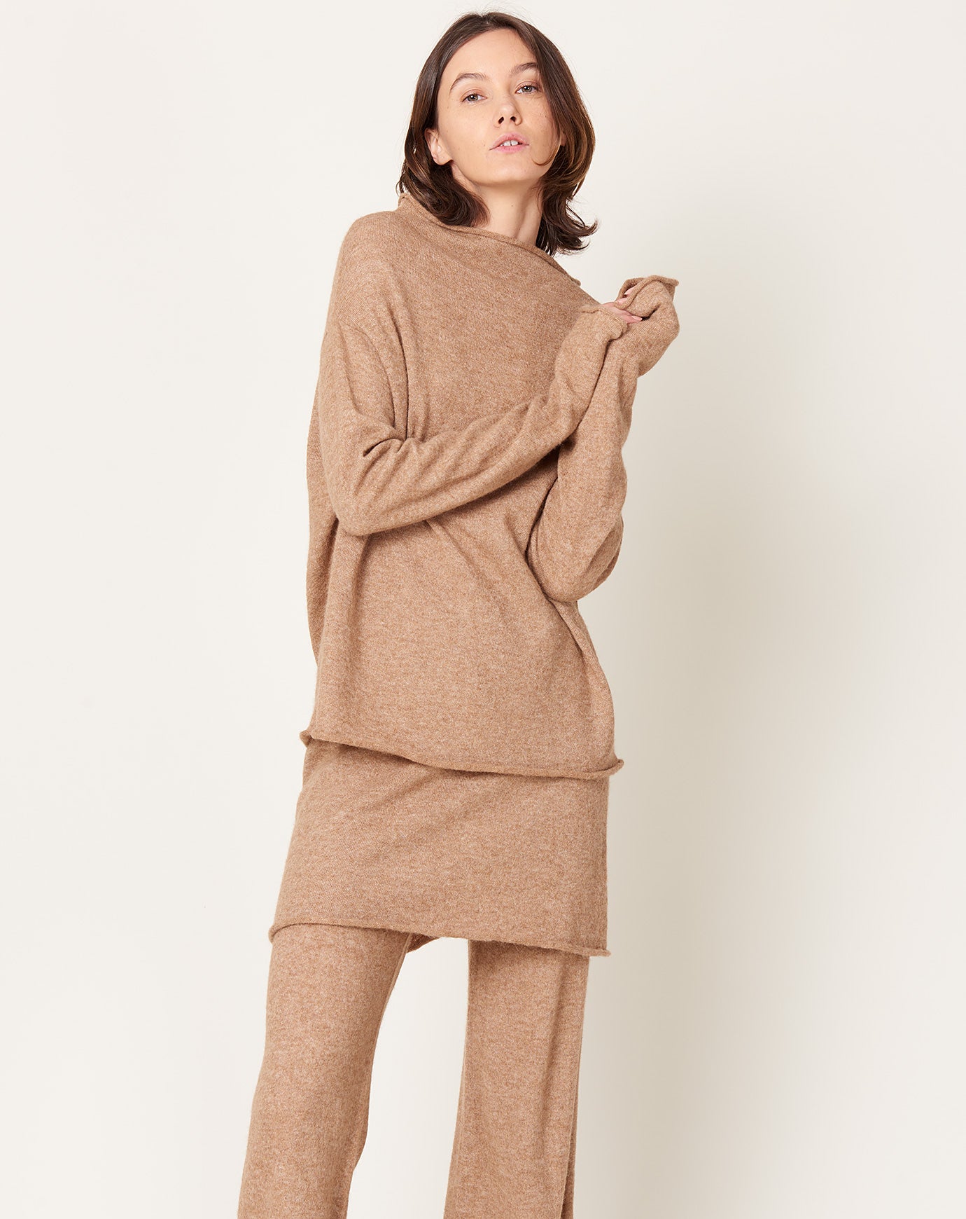 Lauren Manoogian Shoulder Boatneck in Camel