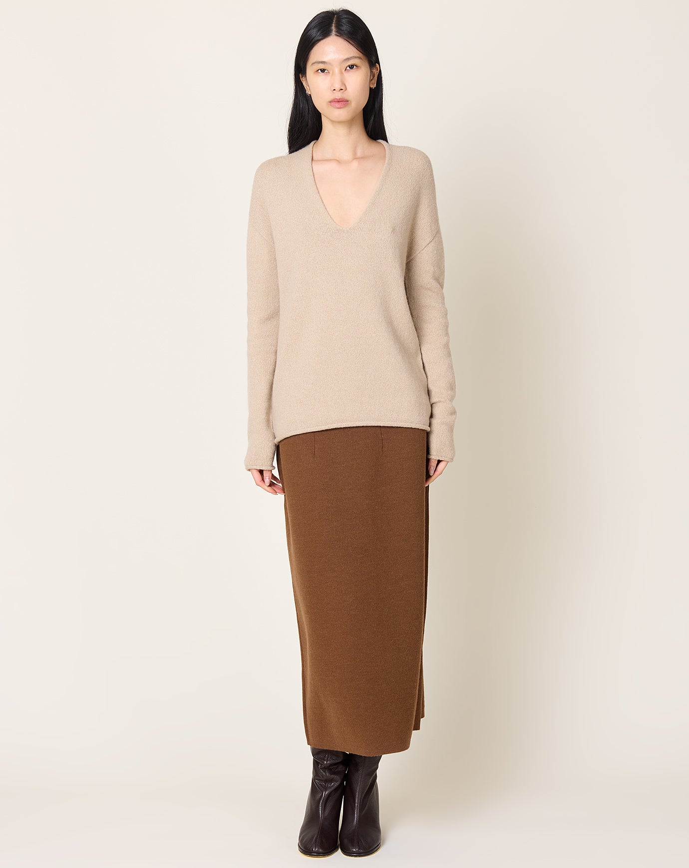 Lauren Manoogian Soft V Neck in Antique