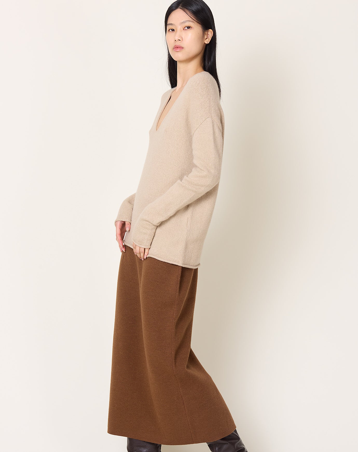 Lauren Manoogian Soft V Neck in Antique