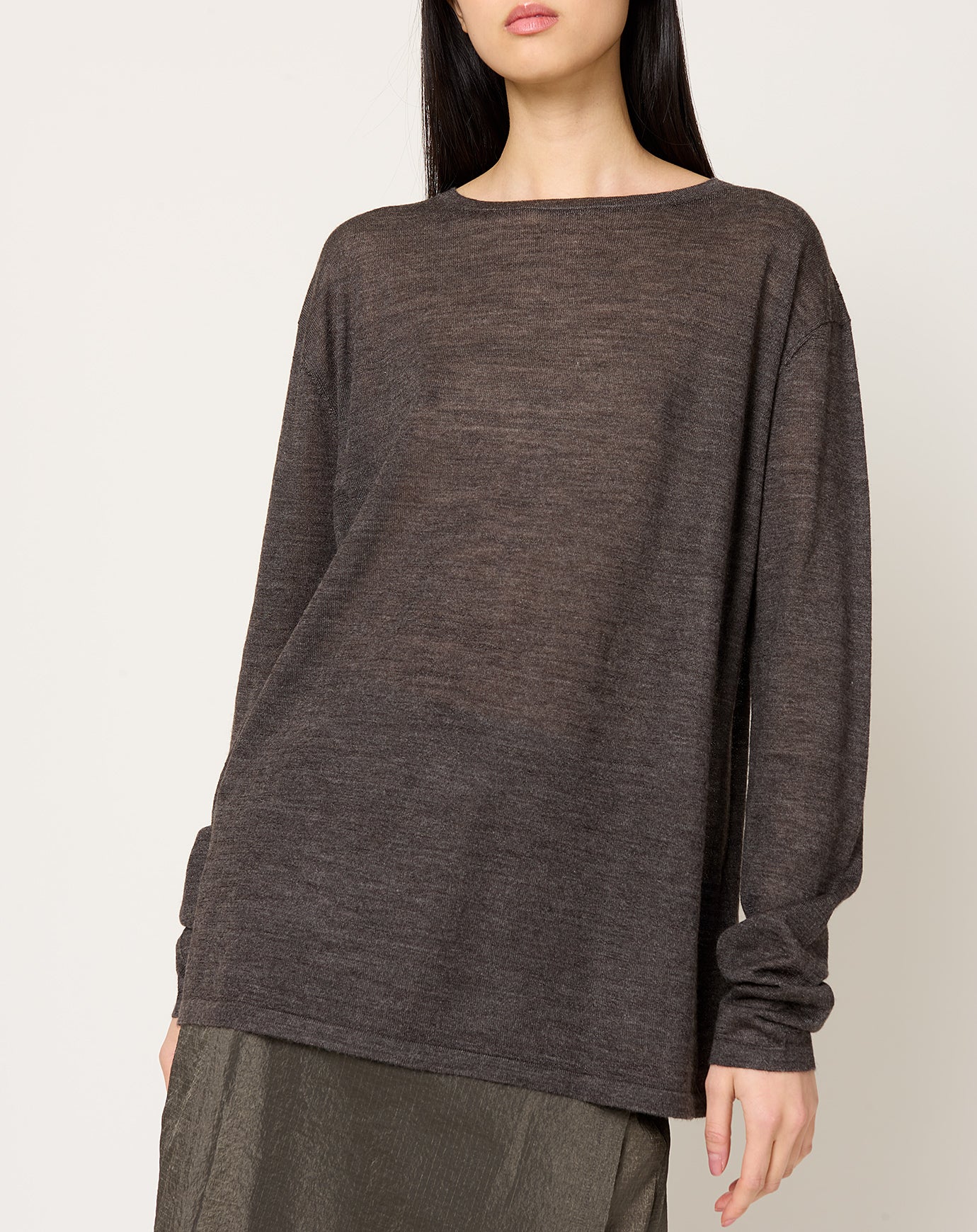 Lauren Manoogian Superfine Crewneck in Blackened