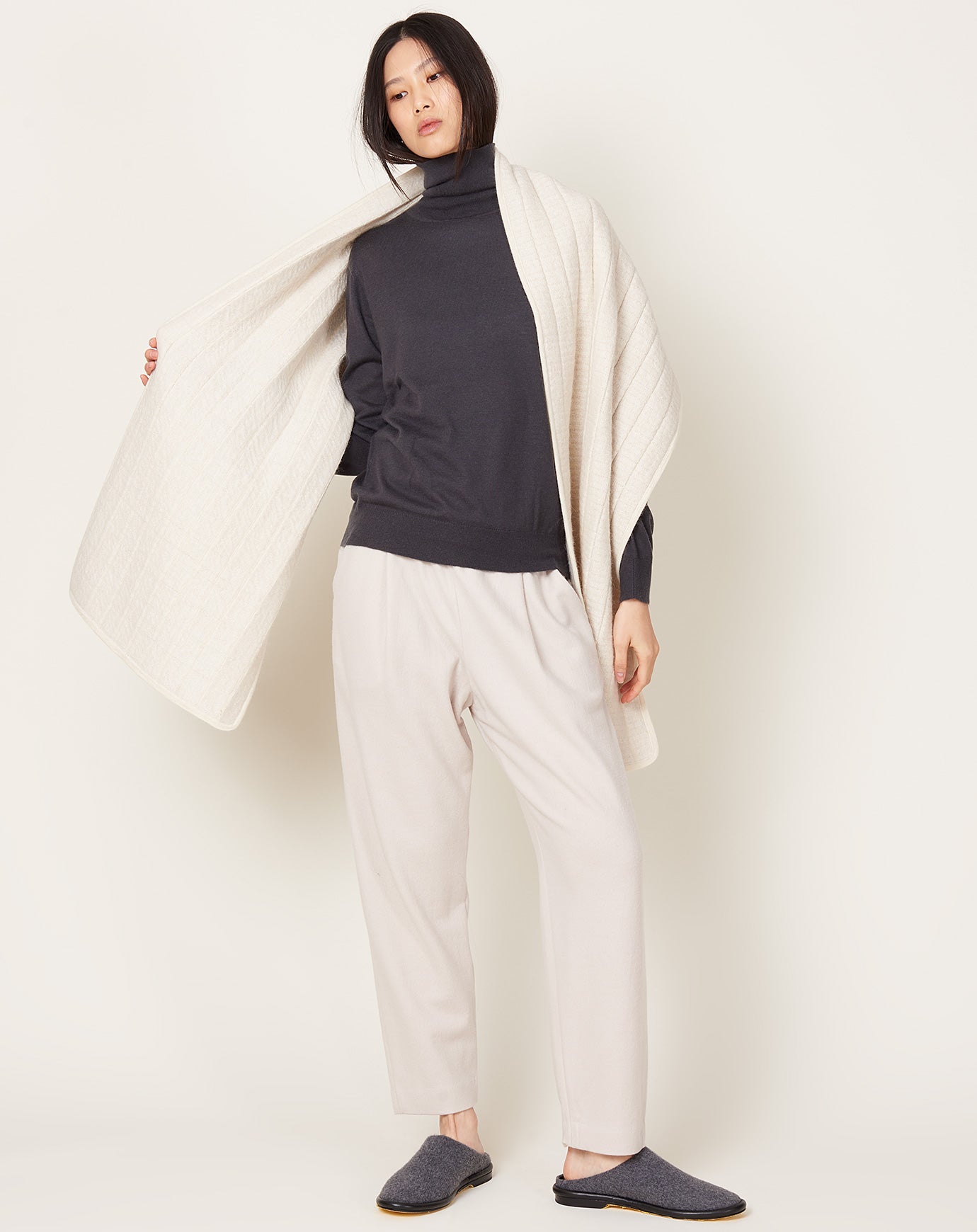 Lauren Manoogian Tami Wrap in Raw White