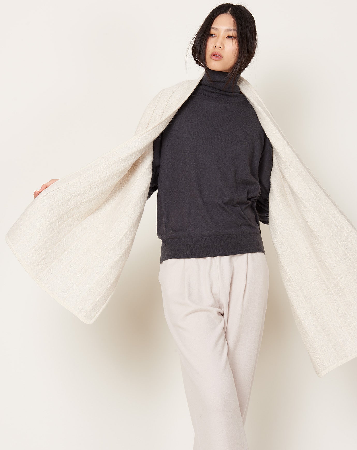 Lauren Manoogian Tami Wrap in Raw White