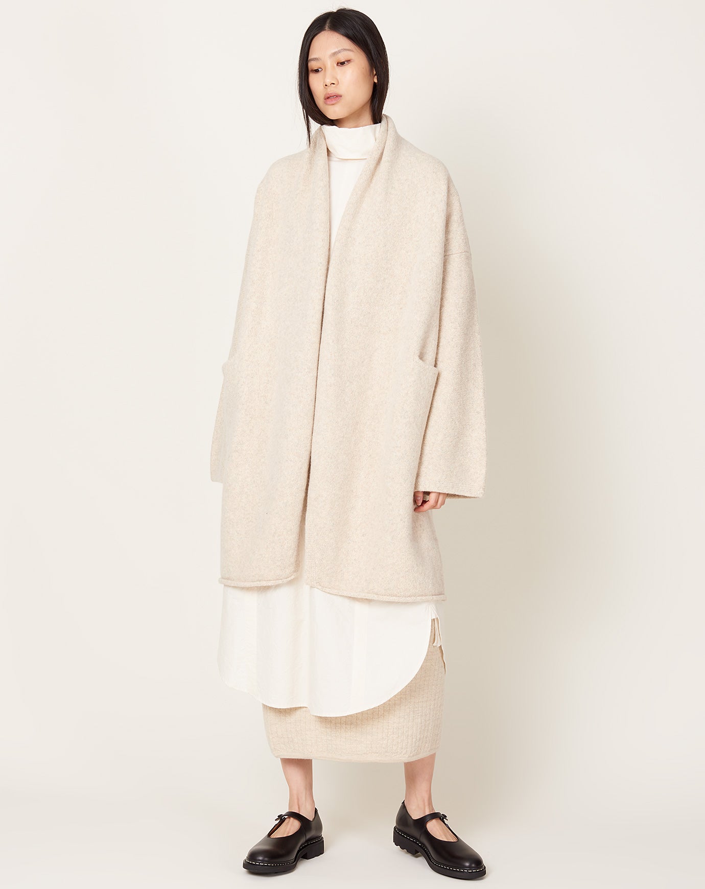 Lauren Manoogian Taper Coat in Ecru