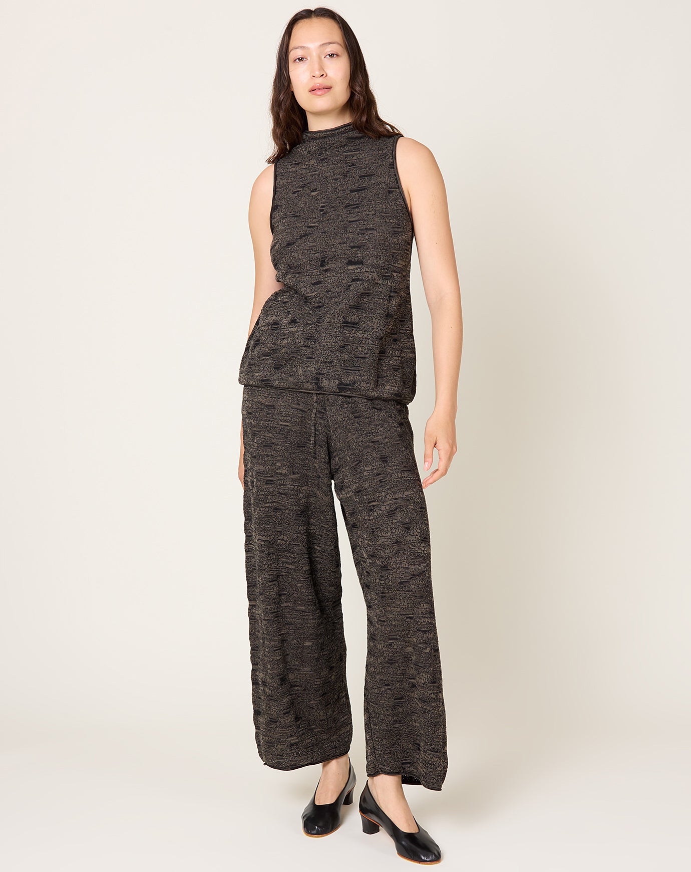 Lauren Manoogian Terra Pants in Black Marl