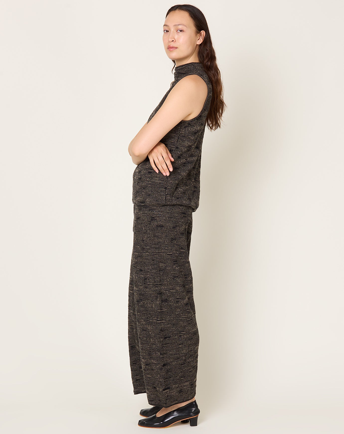 Lauren Manoogian Terra Pants in Black Marl