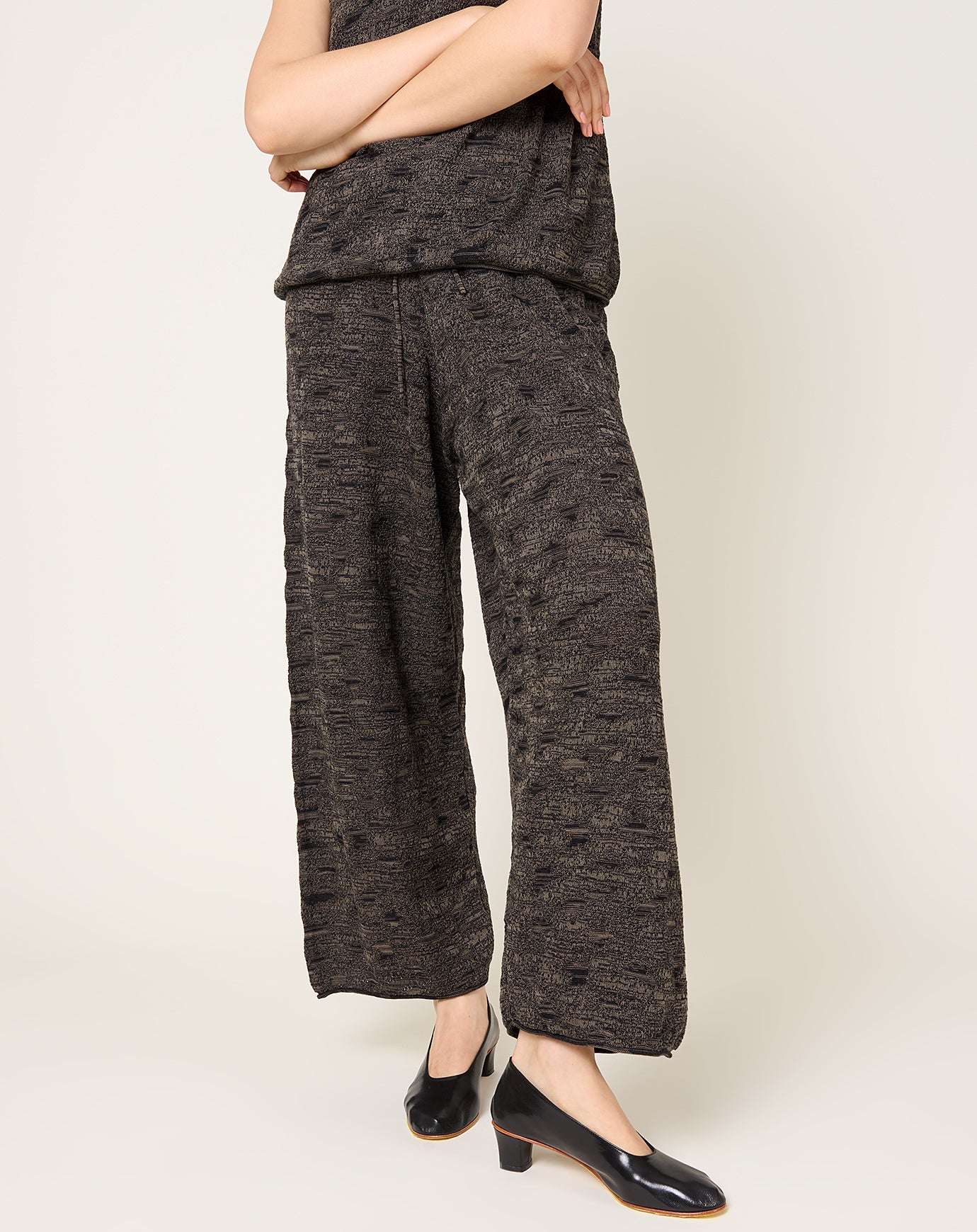 Lauren Manoogian Terra Pants in Black Marl