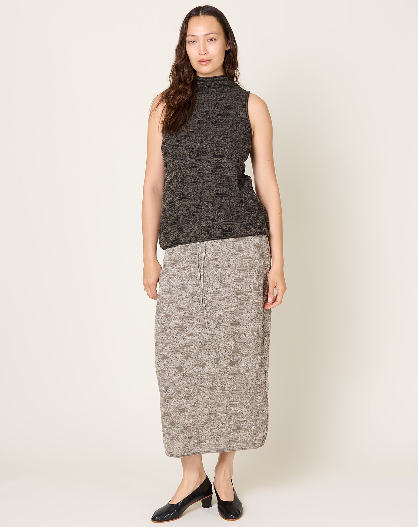 Lauren Manoogian Terra Skirt in Rock Marl