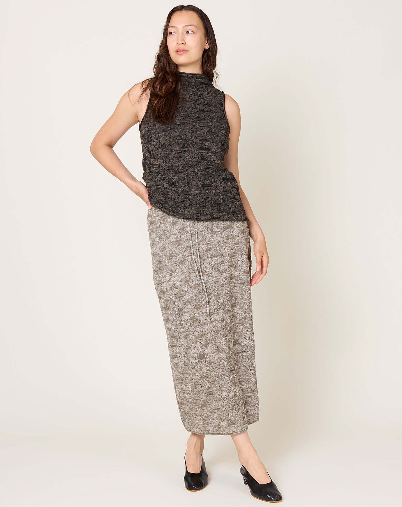 Lauren Manoogian Terra Skirt in Rock Marl