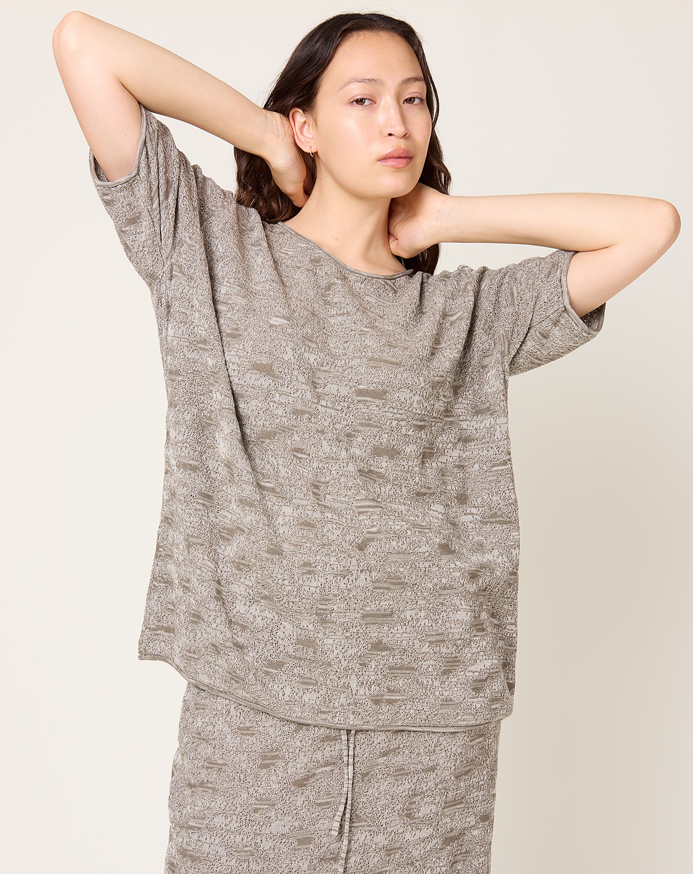 Lauren Manoogian Terra Tee in Rock Marl