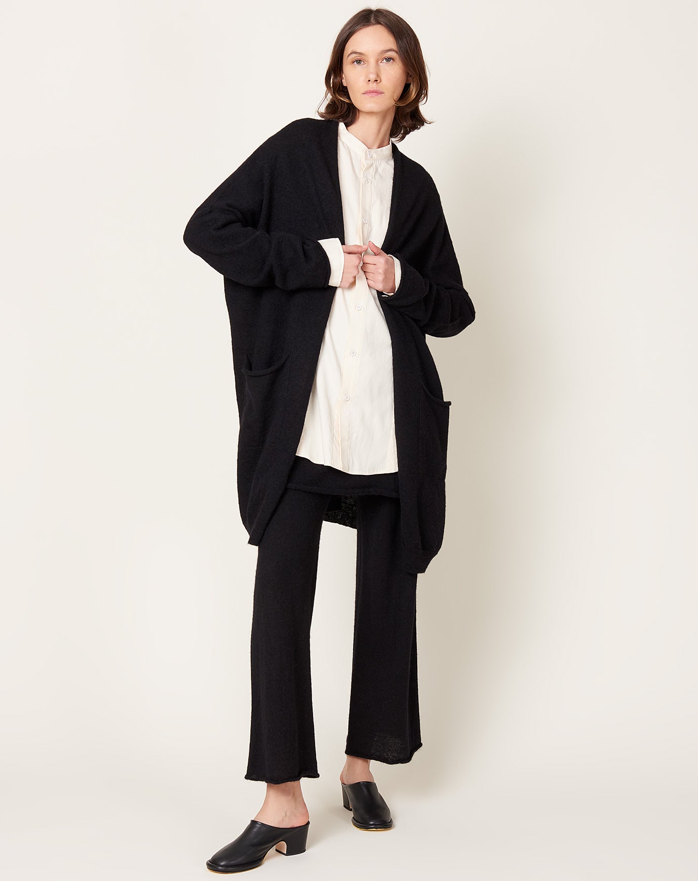 Lauren Manoogian Wide Cardigan in Black