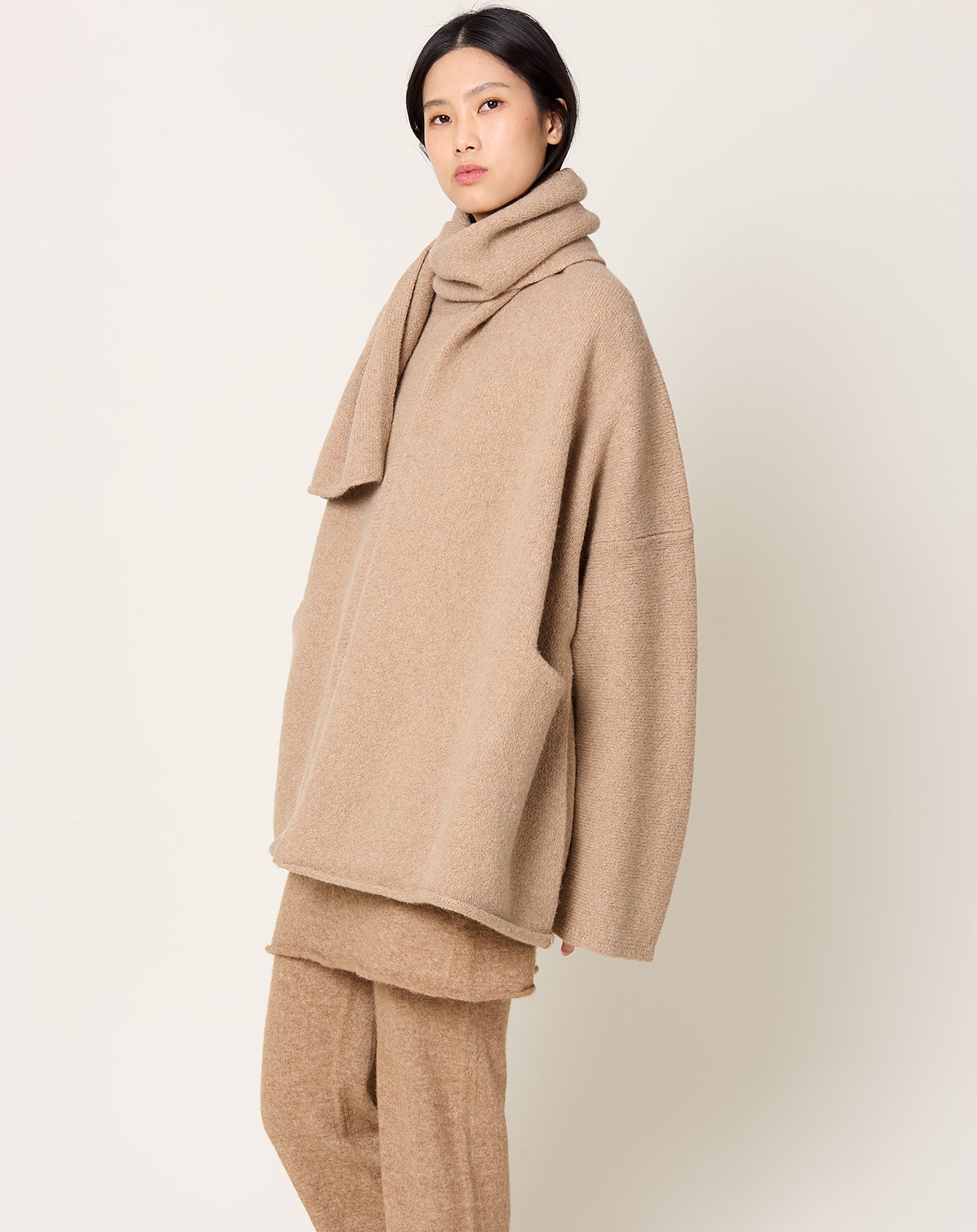 Lauren Manoogian Wrap Coat in Camel