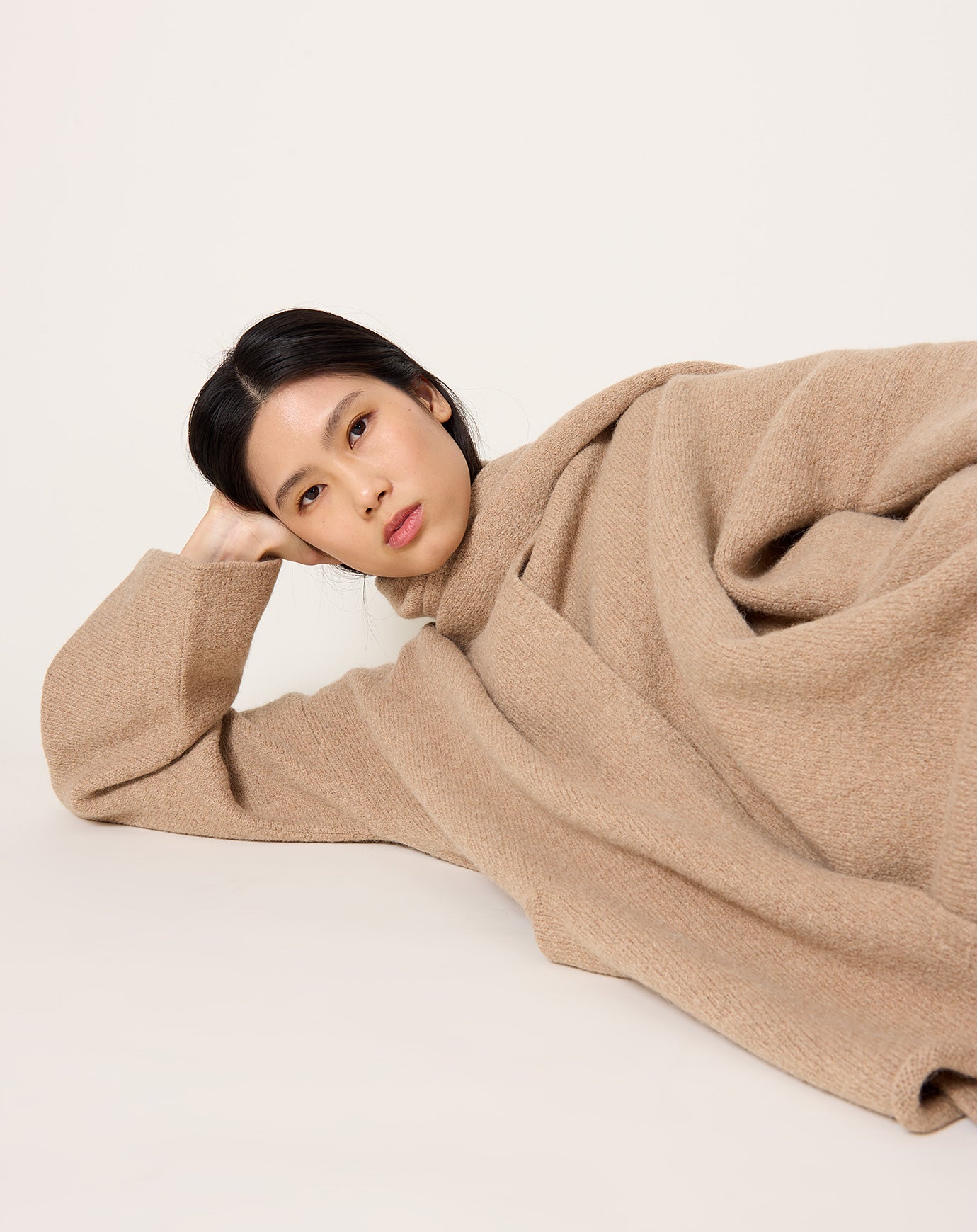 Lauren Manoogian Wrap Coat in Camel