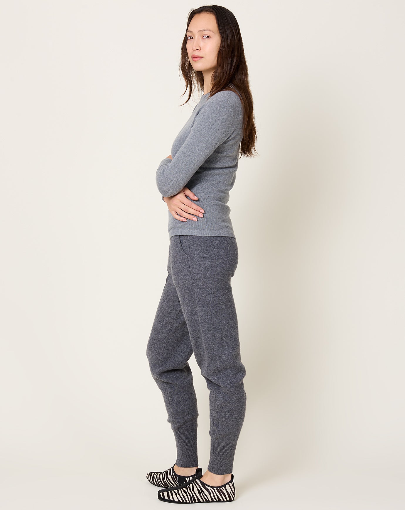 Lisa Yang Aila Trousers in Graphite