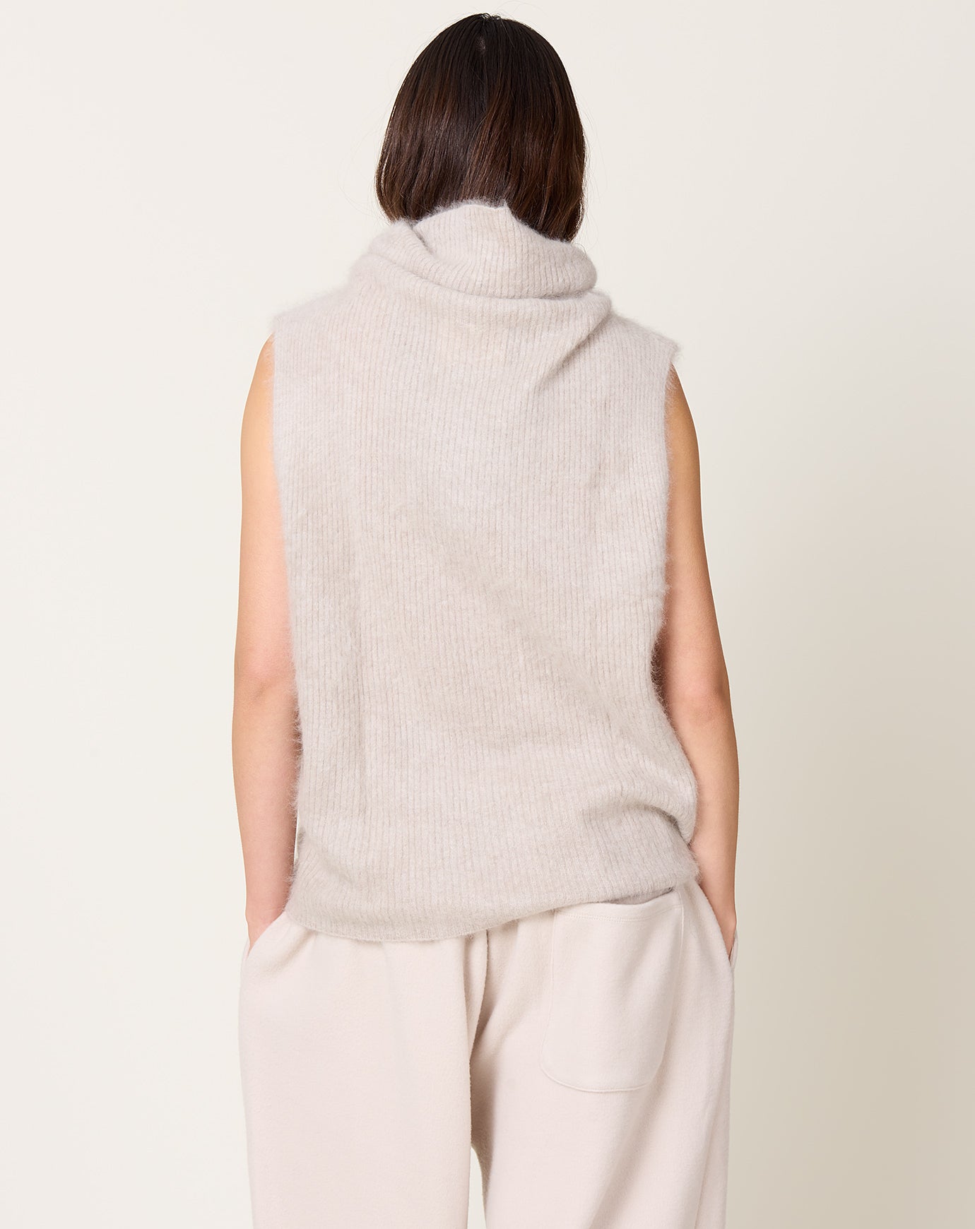 Lisa Yang Aisla Vest in Brushed Sand