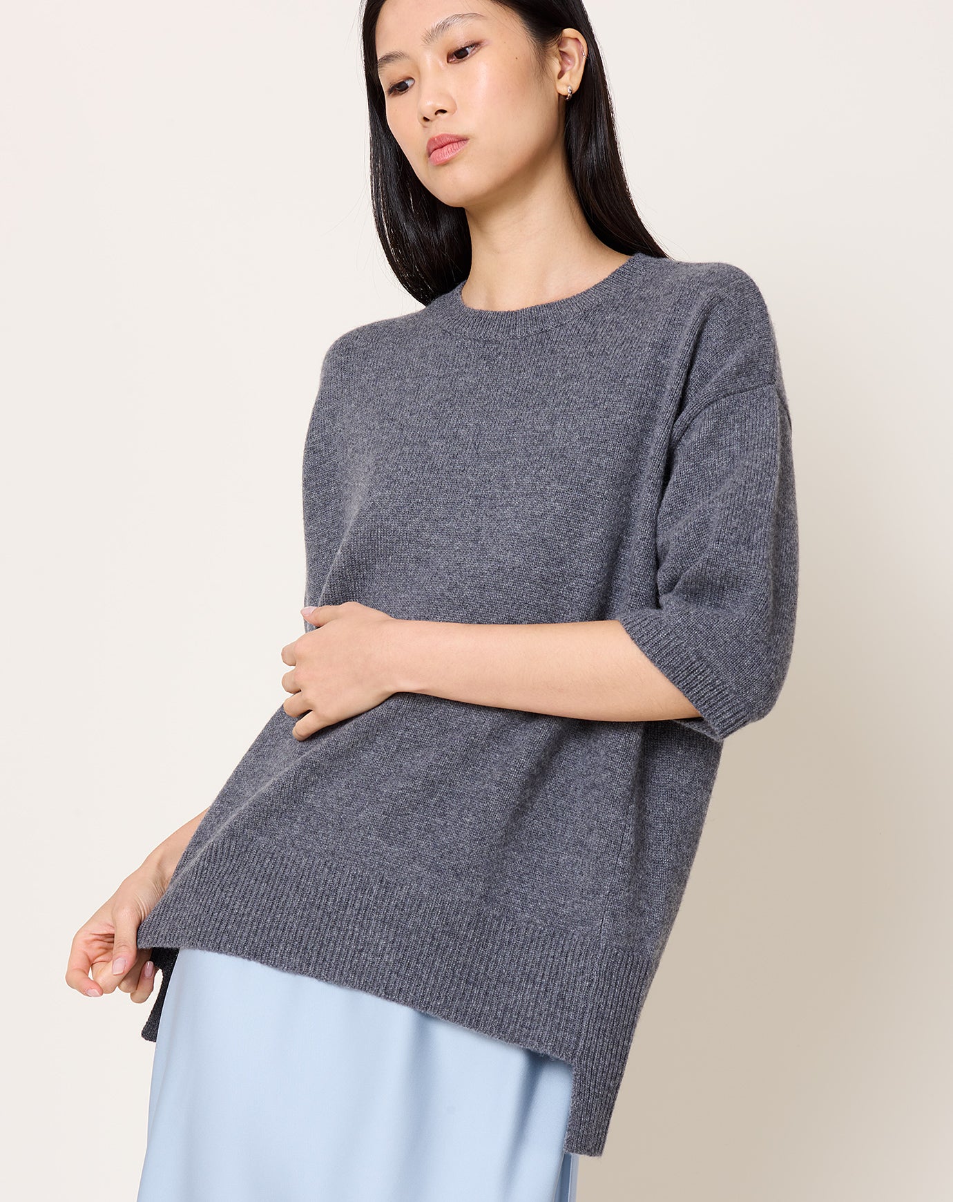 Lisa Yang Camille Sweater in Graphite