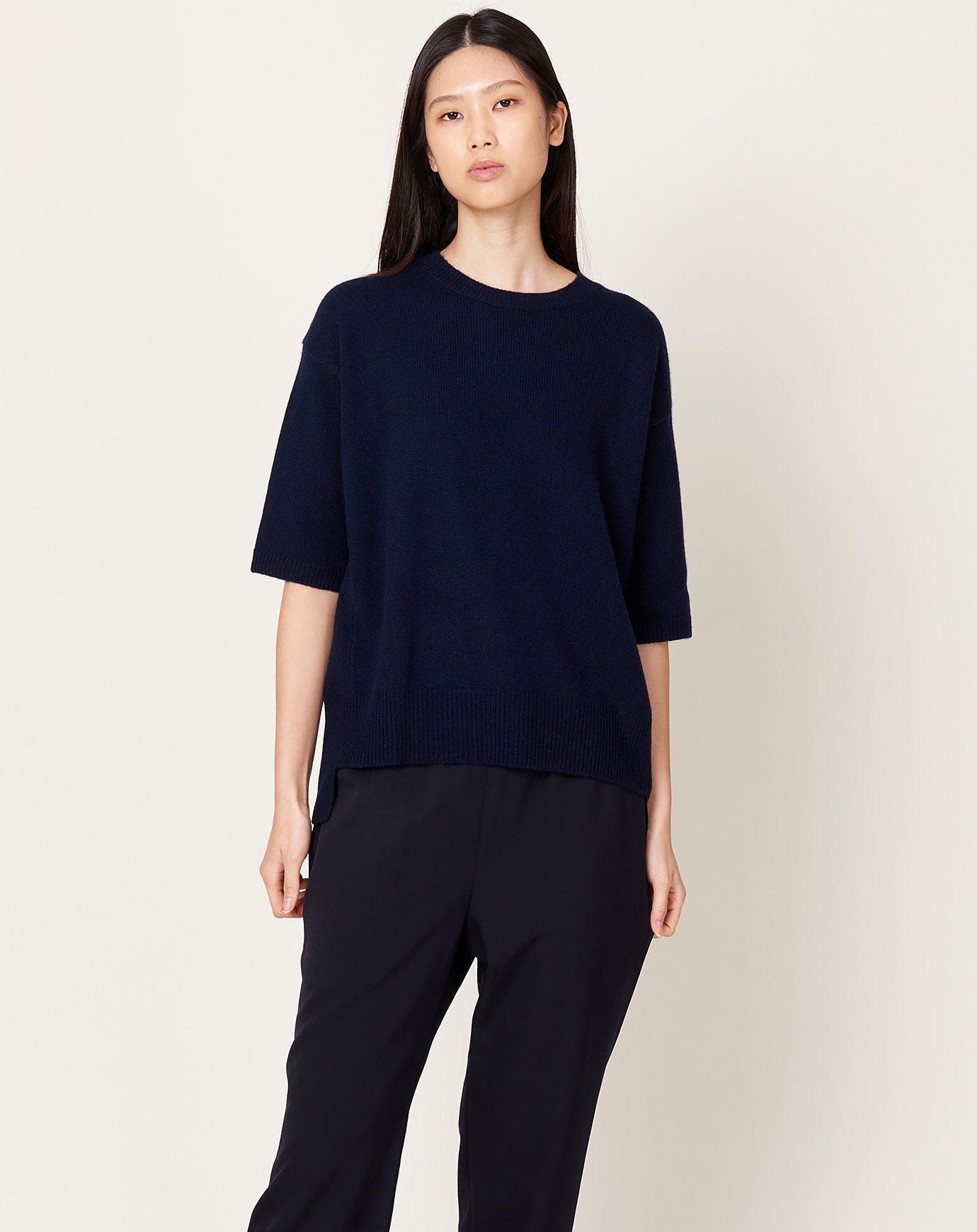 Lisa Yang Camile Sweater in Navy