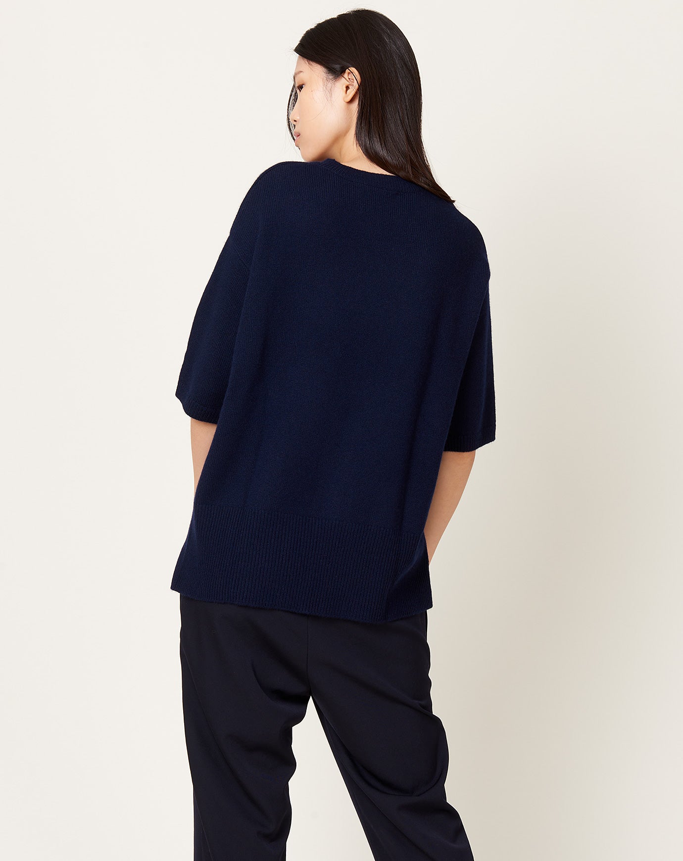 Lisa Yang Camile Sweater in Navy