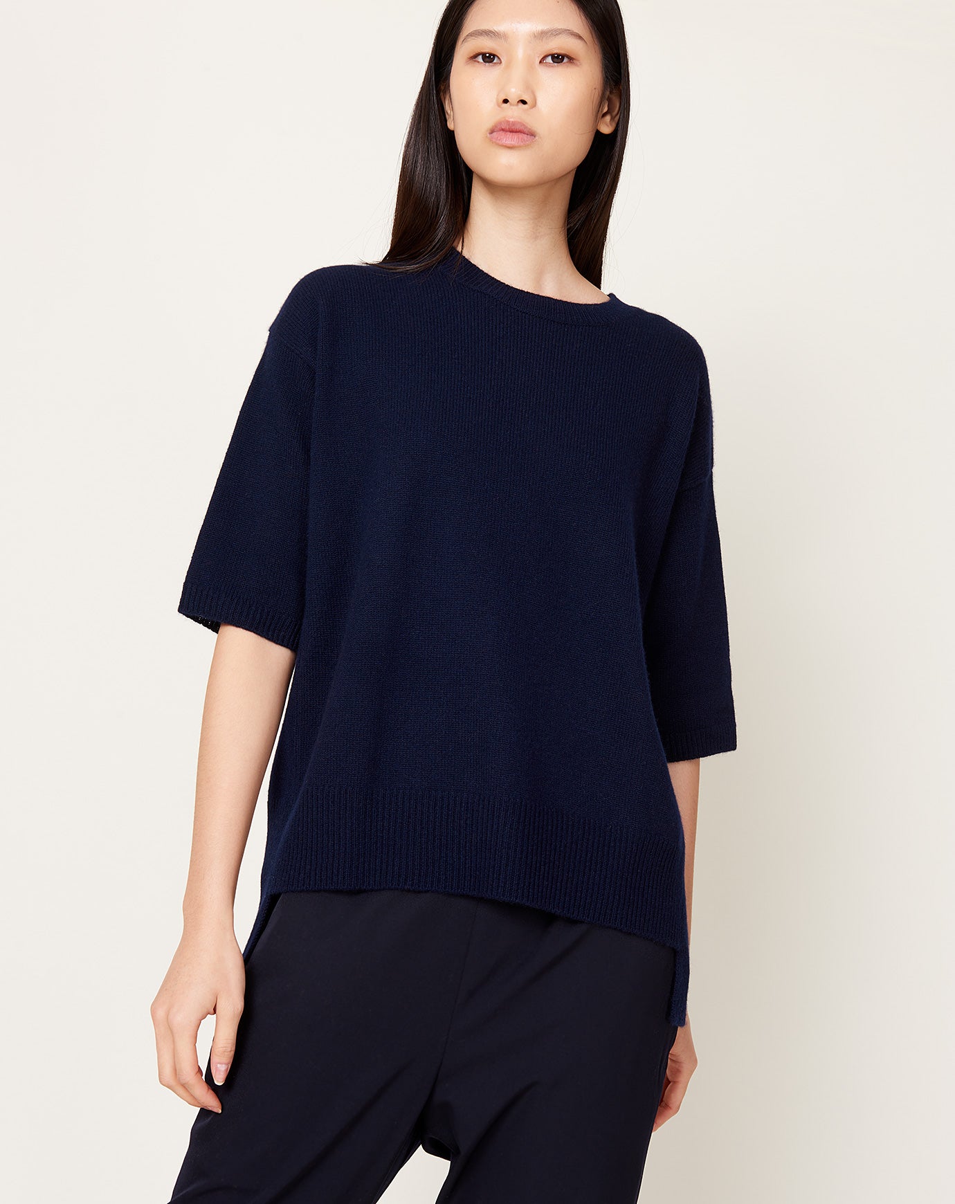 Lisa Yang Camile Sweater in Navy