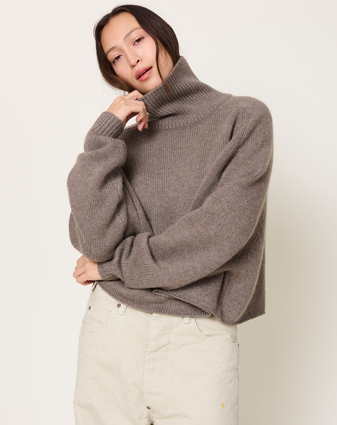 Lisa Yang Cathie Sweater in Truffle
