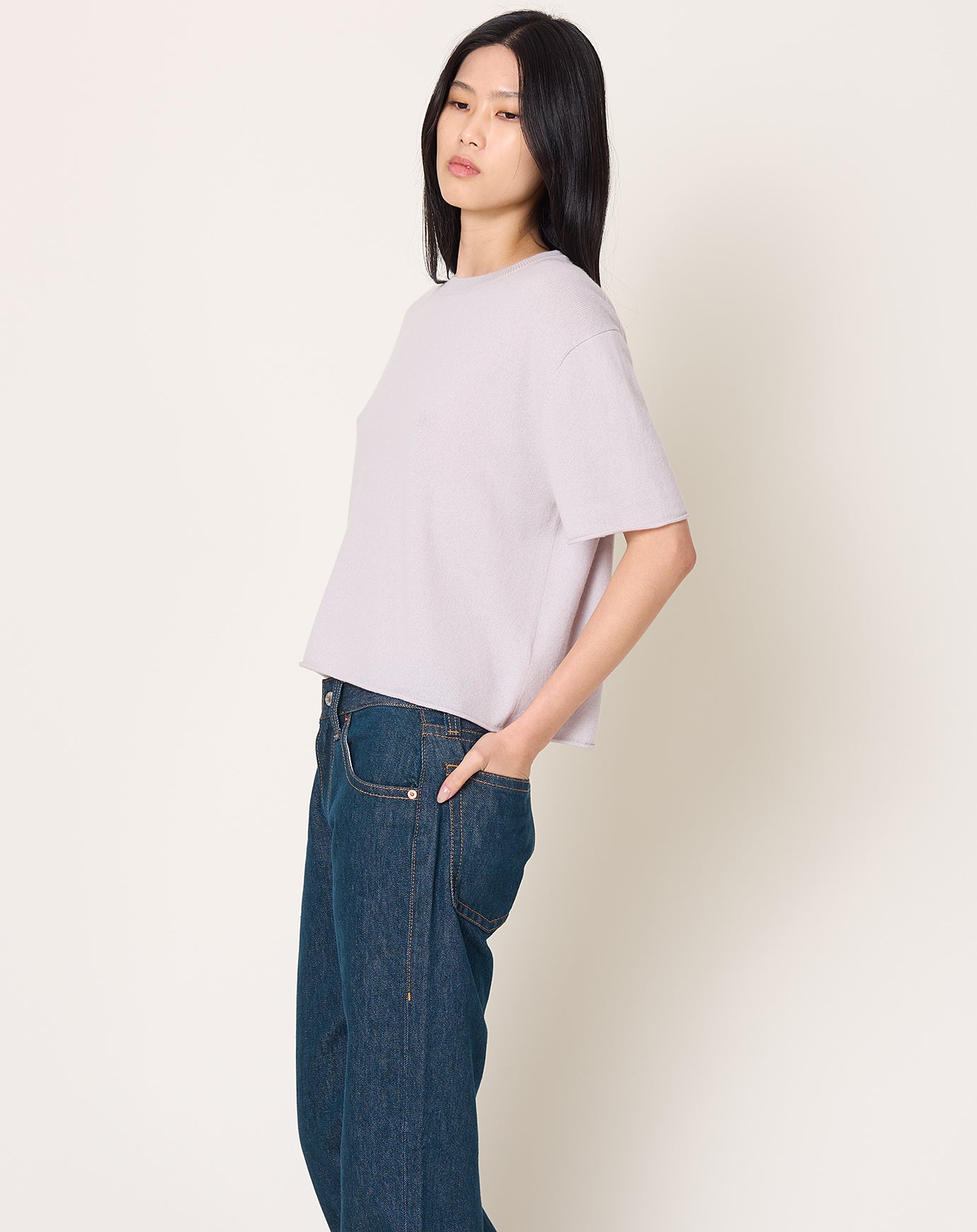 Lisa Yang Cila T-Shirt in Seashell