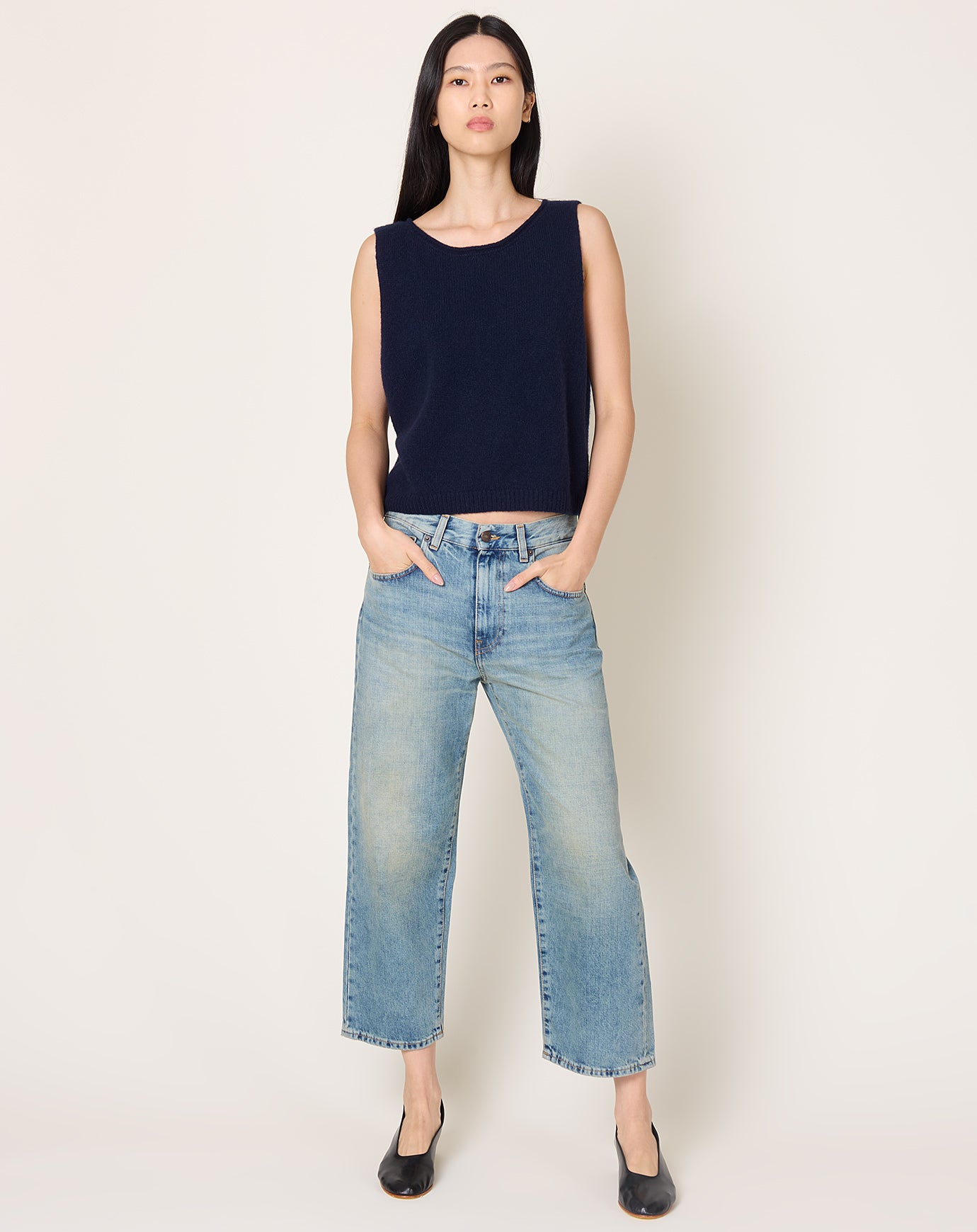 Lisa Yang Devine Vest in Navy