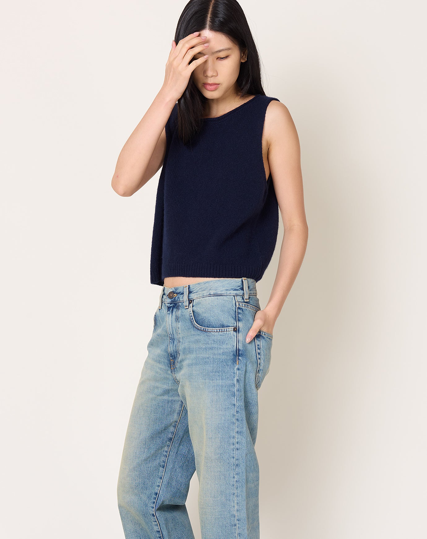 Lisa Yang Devine Vest in Navy