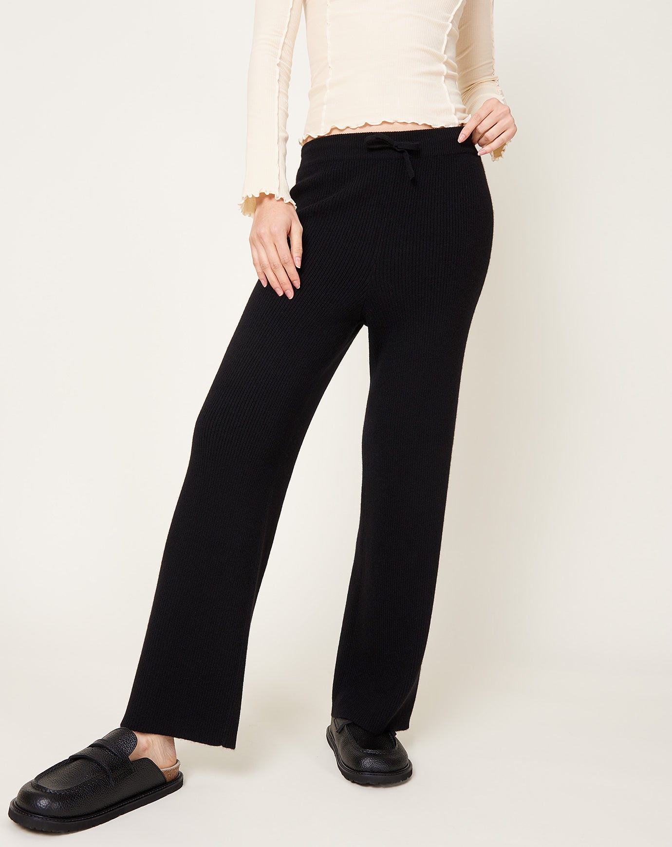 Lisa Yang Heather Trousers in Black