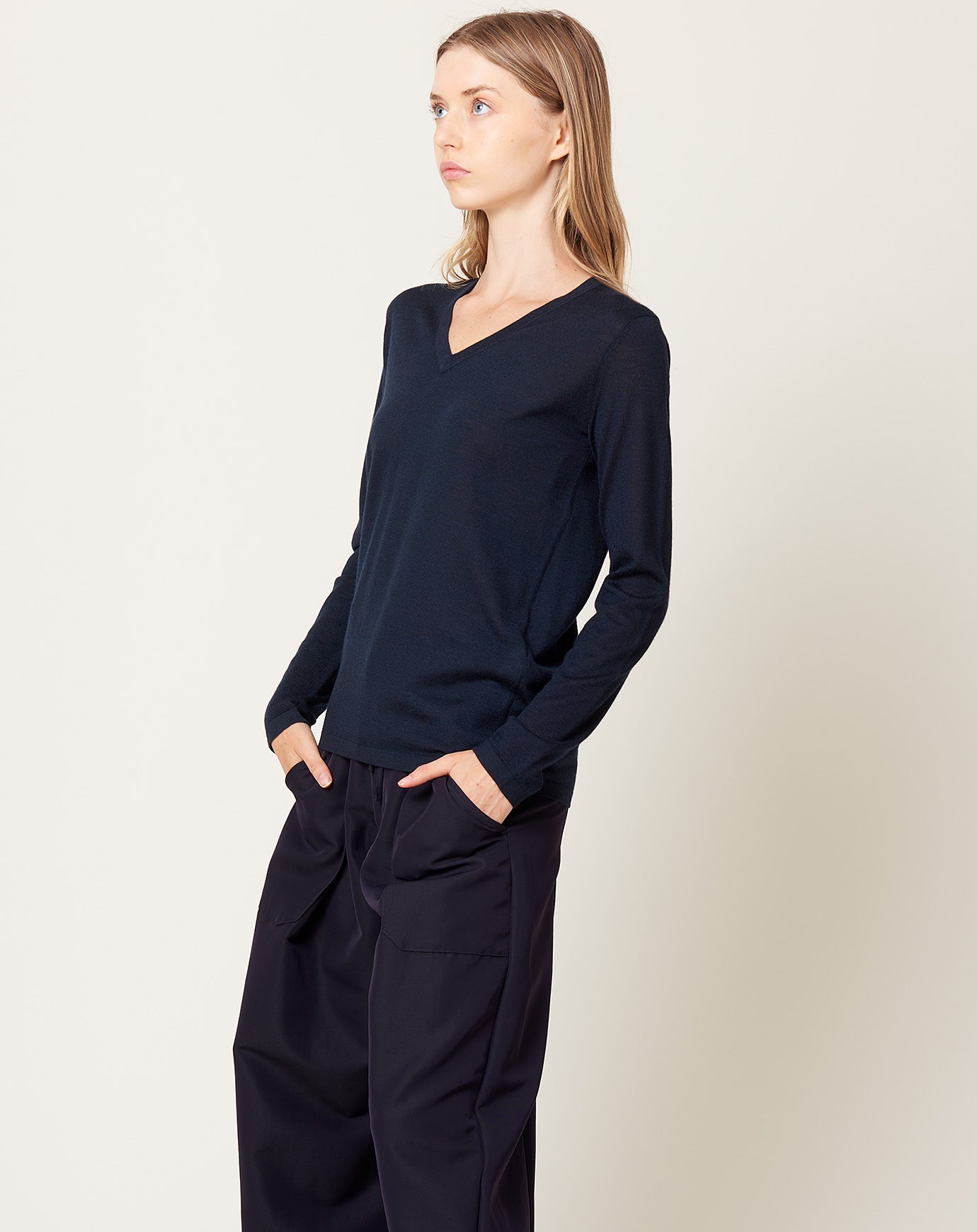 Lisa Yang Jane Sweater in Navy