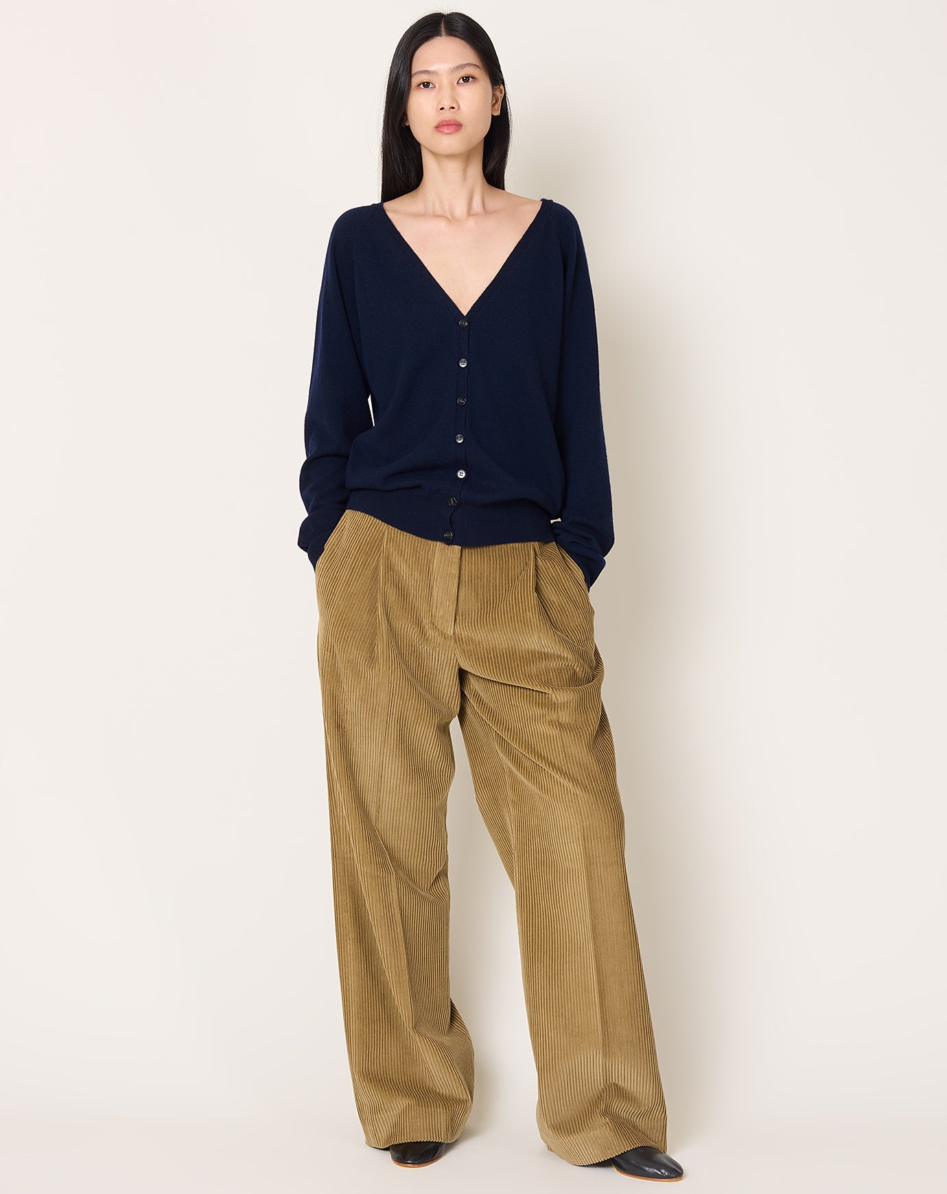 Lisa Yang Jiani Cardigan in Navy