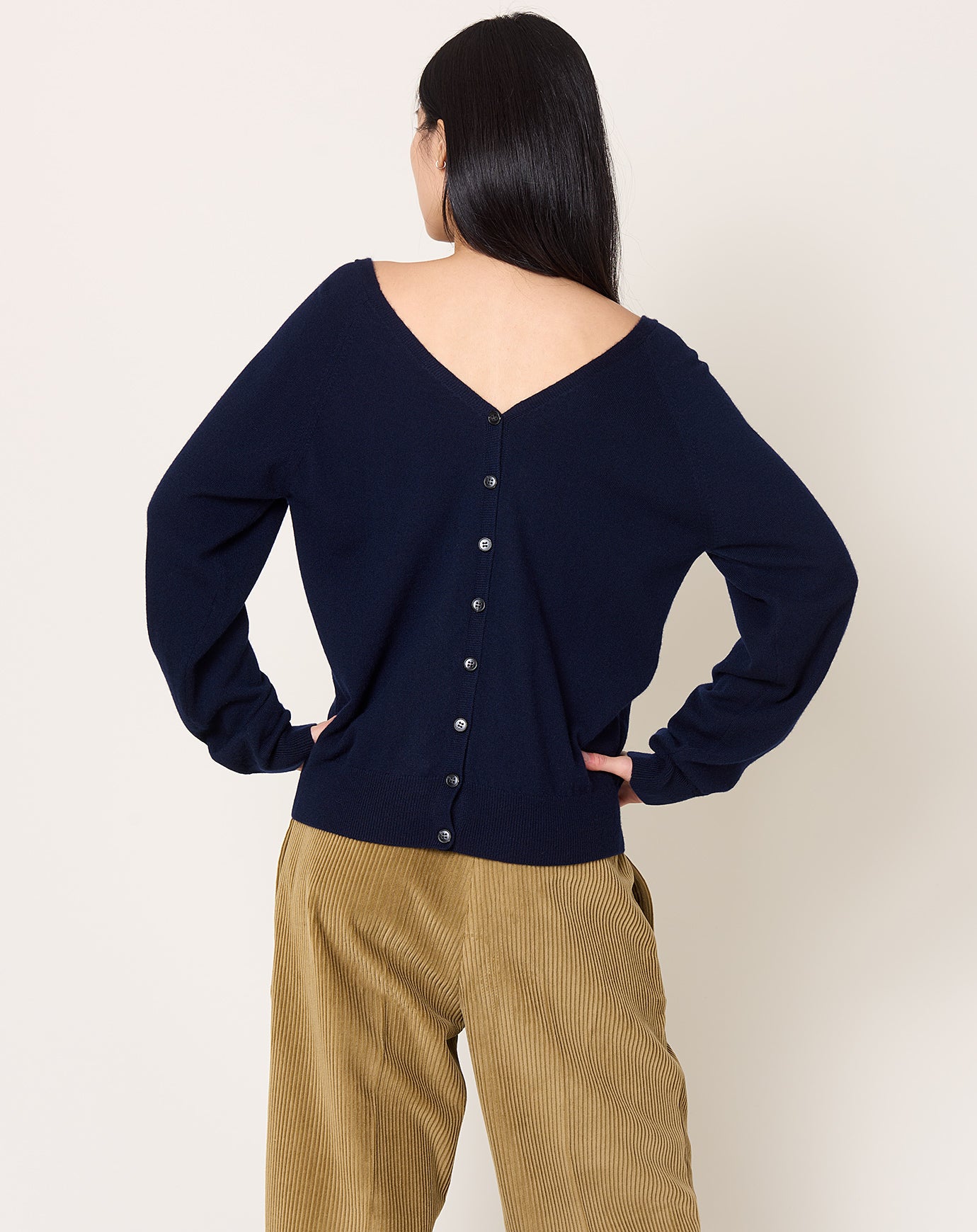 Lisa Yang Jiani Cardigan in Navy