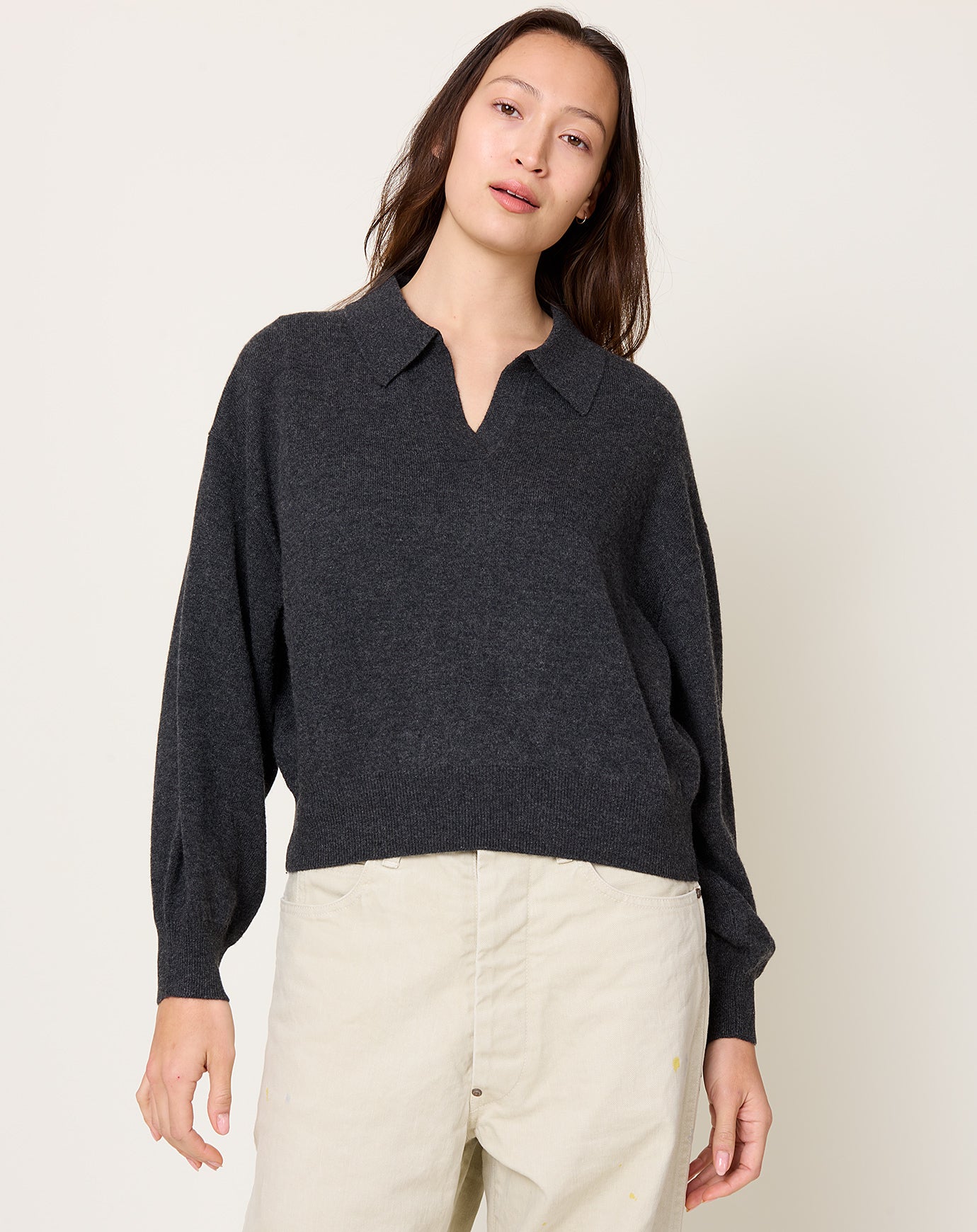 Lisa Yang Katriel Sweater in Charcoal