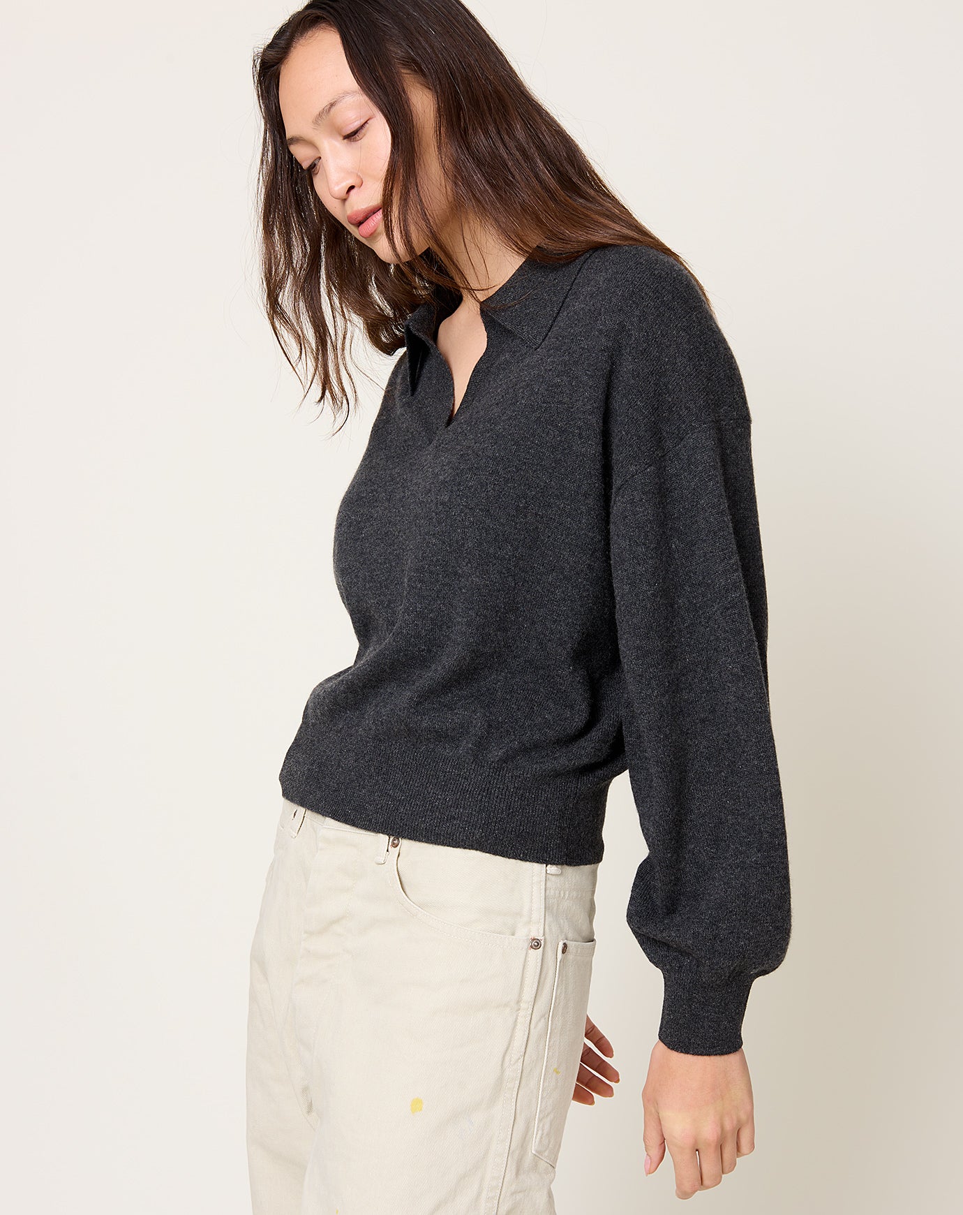 Lisa Yang Katriel Sweater in Charcoal
