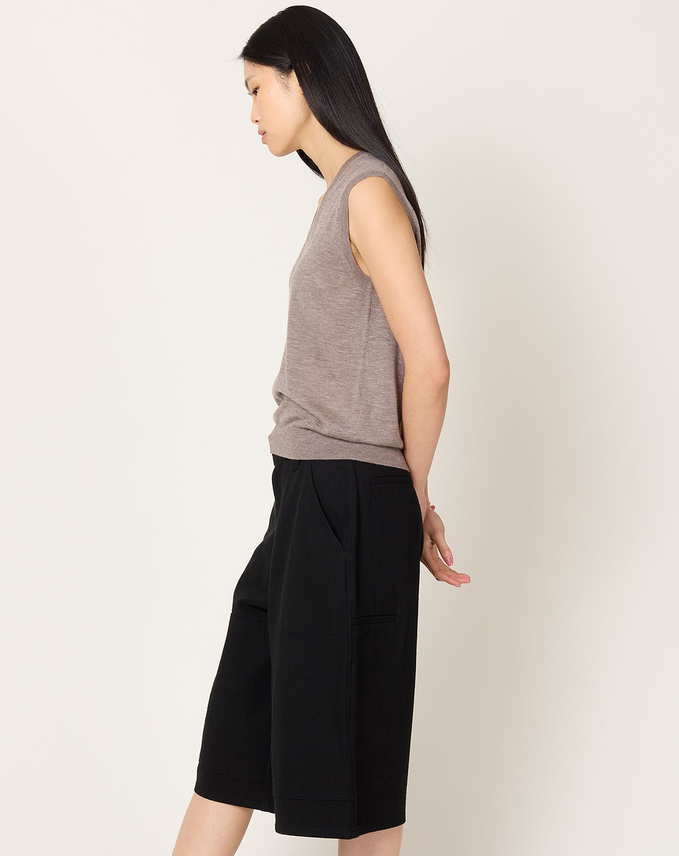 Lisa Yang Lauri Top in Deep Truffle