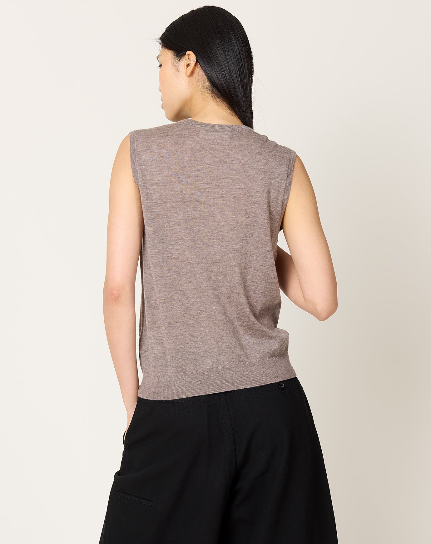 Lisa Yang Lauri Top in Deep Truffle