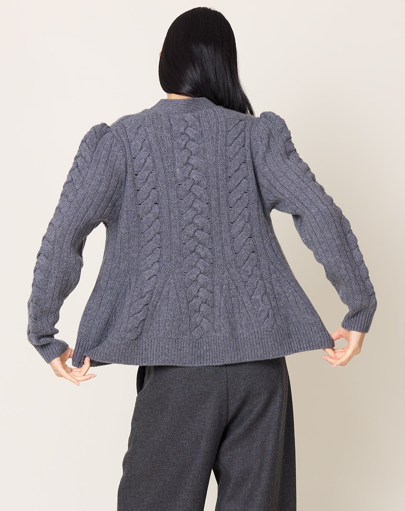 Lisa Yang Leire Cardigan in Graphite