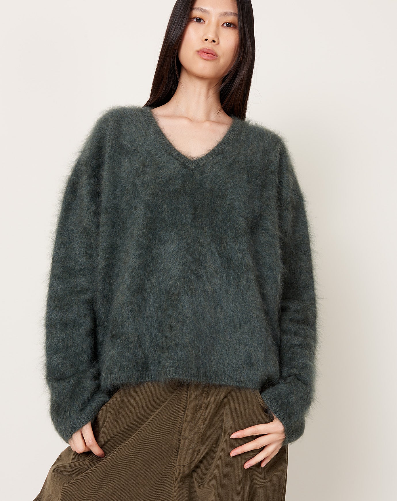 Lisa Yang Margareta Sweater in Olive