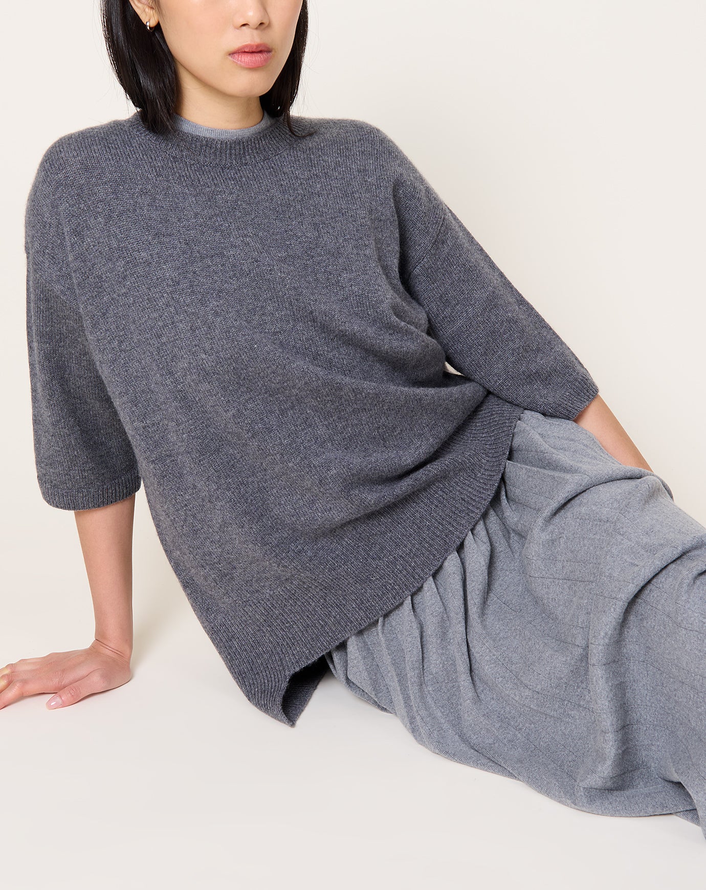 Lisa Yang Camille Sweater in Graphite