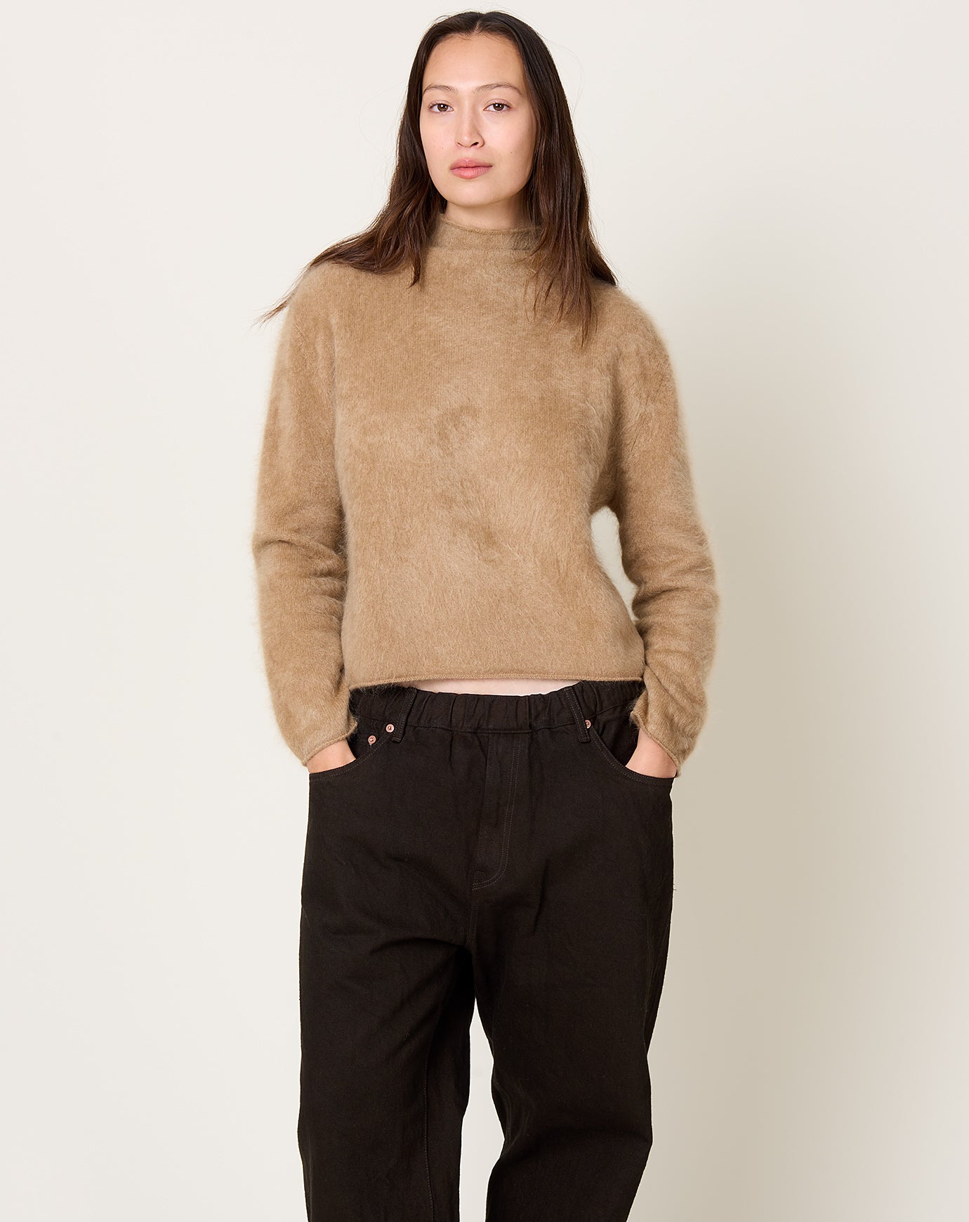 Lisa Yang Sandy Sweater in Brushed Toffee