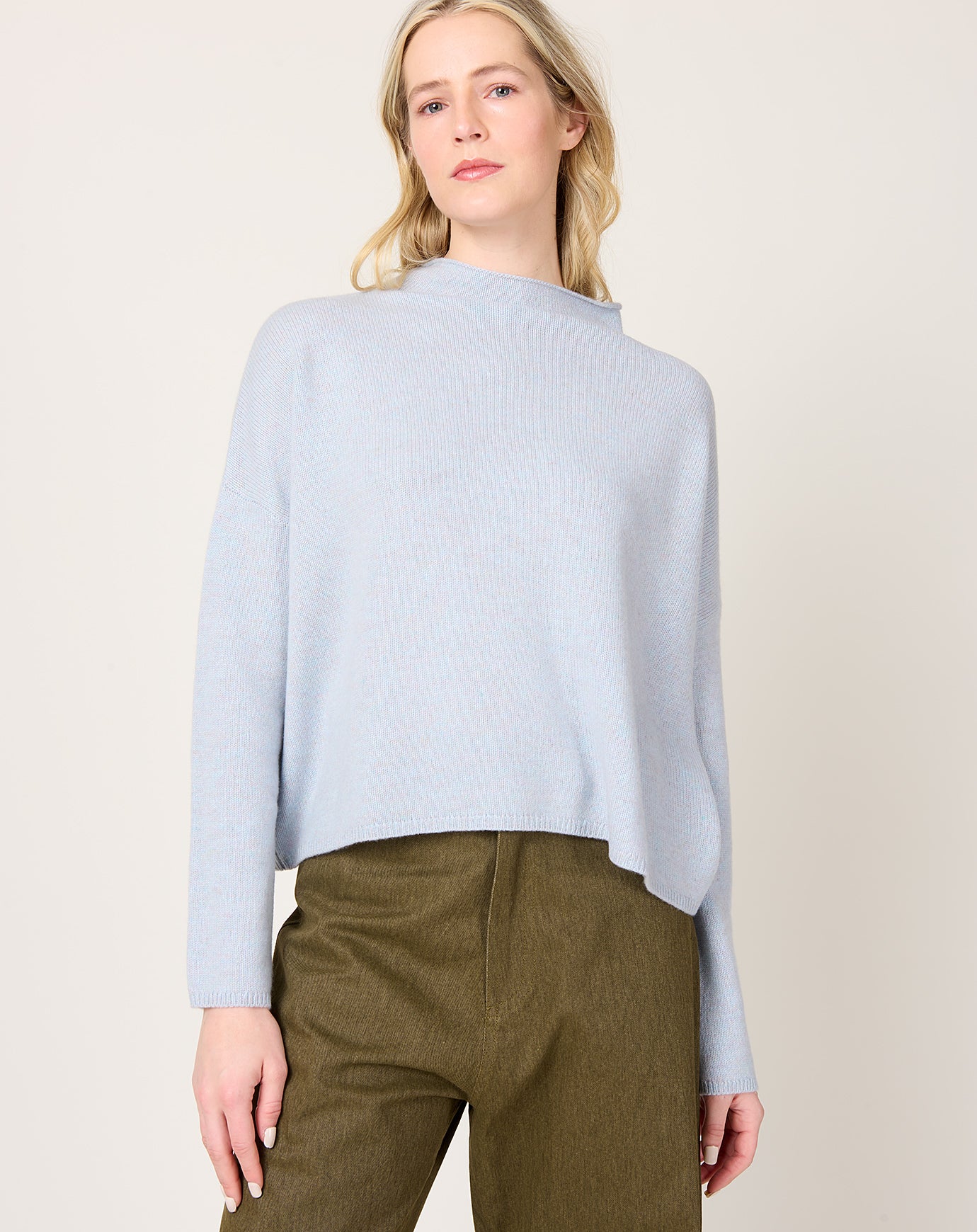 Lisa Yang Sandy Sweater in Misty Blue