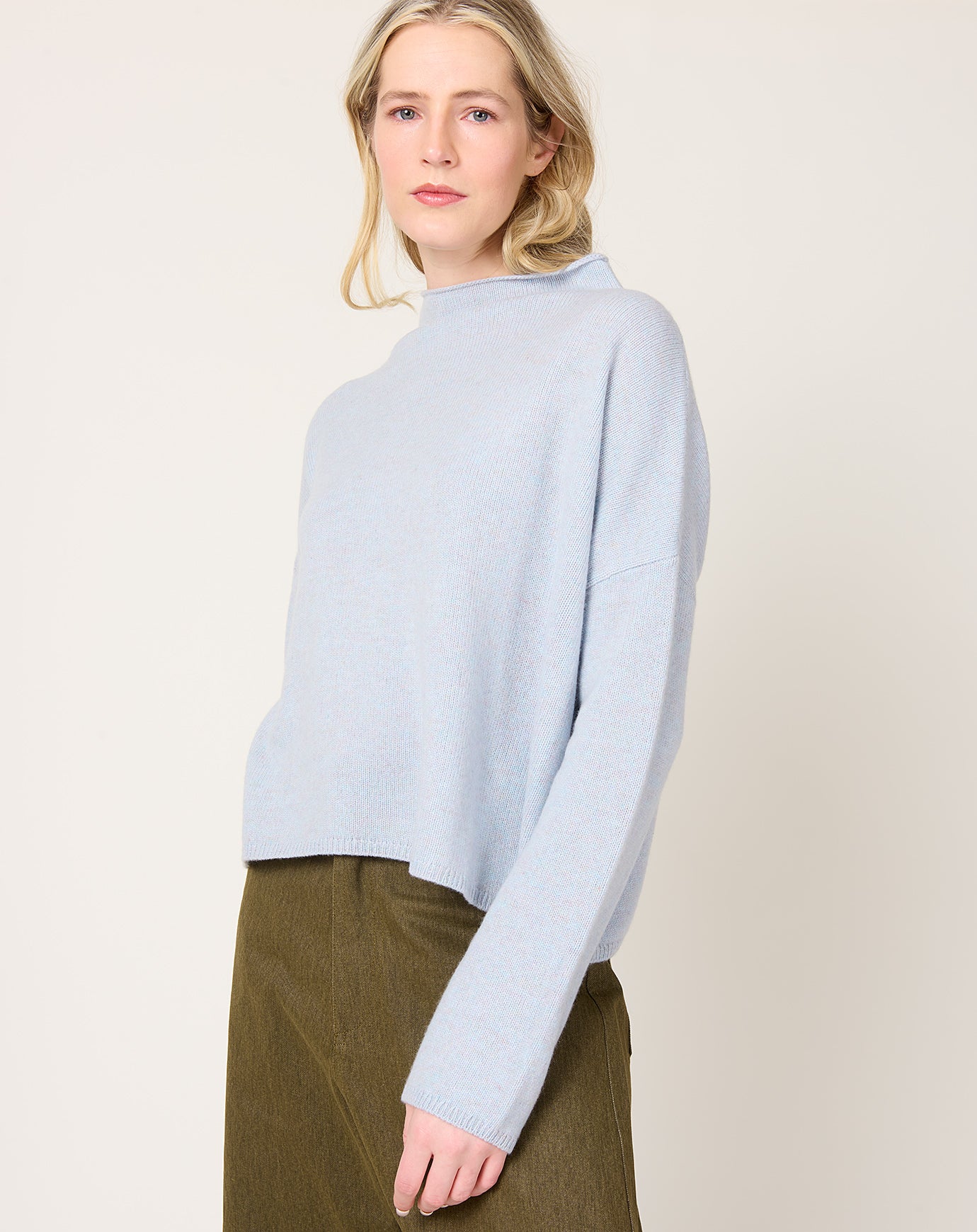 Lisa Yang Sandy Sweater in Misty Blue